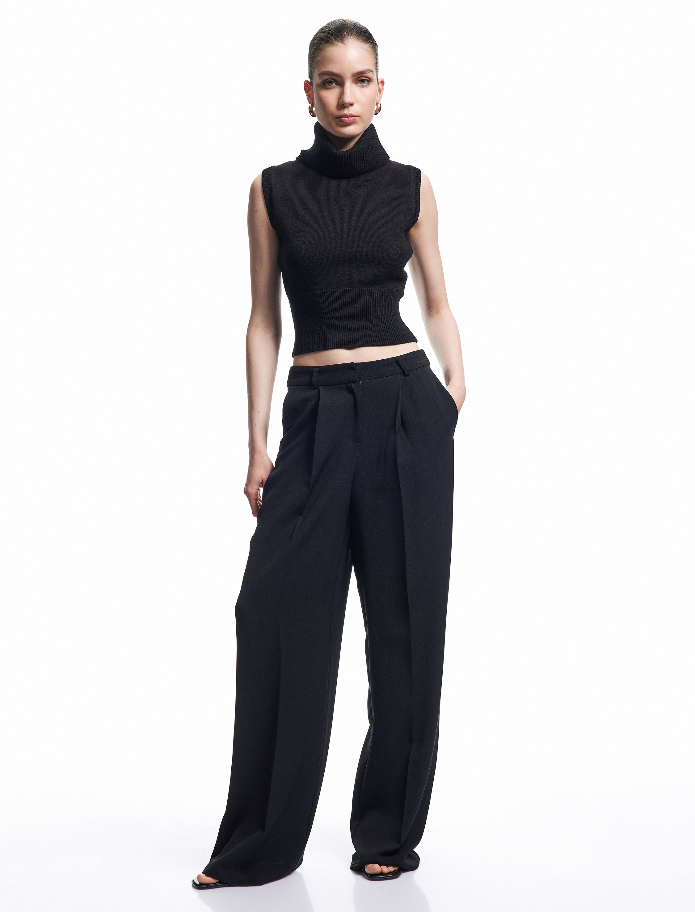   Kolsuz Balıkçı Yaka Triko Bluz