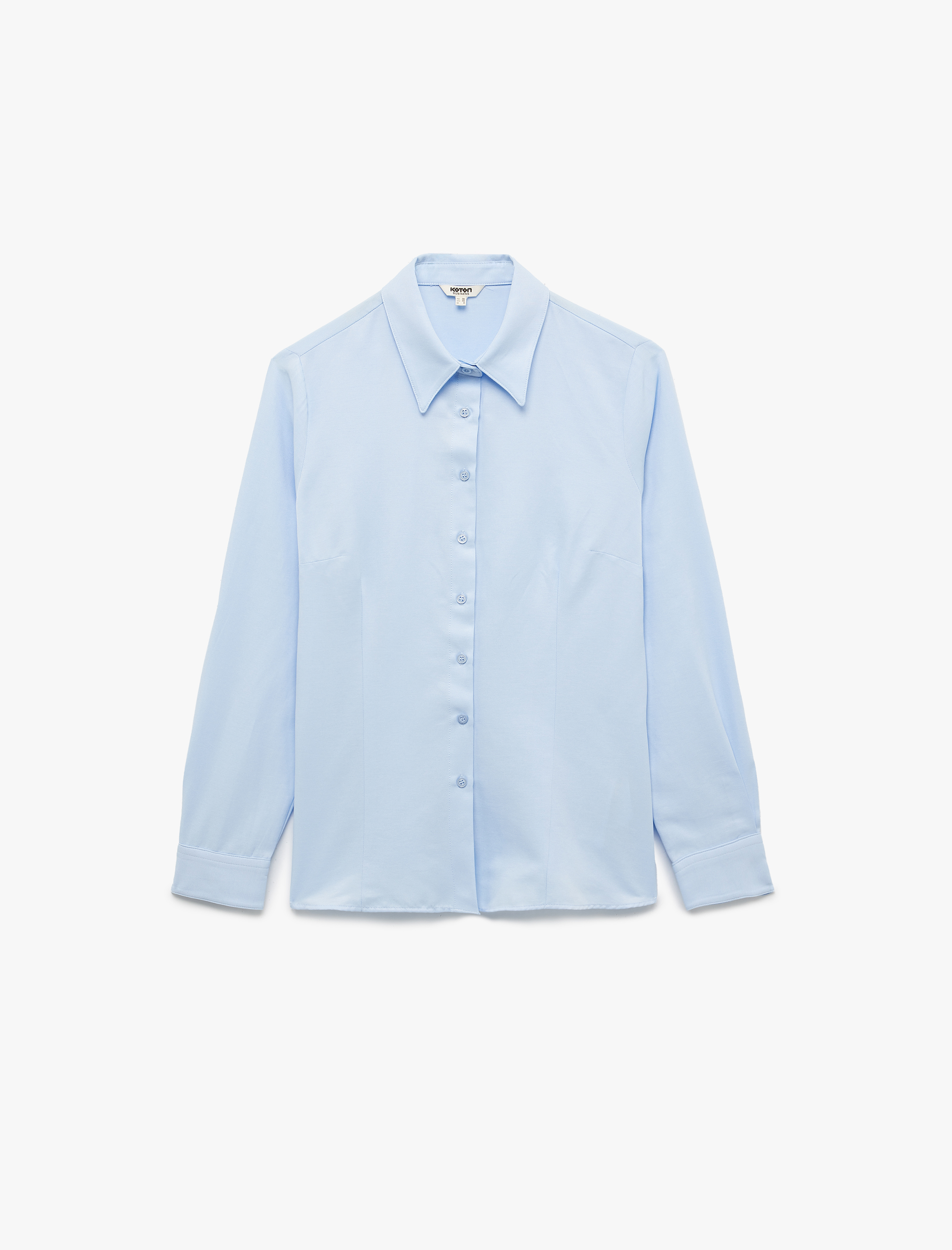   Regular Fit Klasik Yaka Uzun Kollu Poplin Gömlek