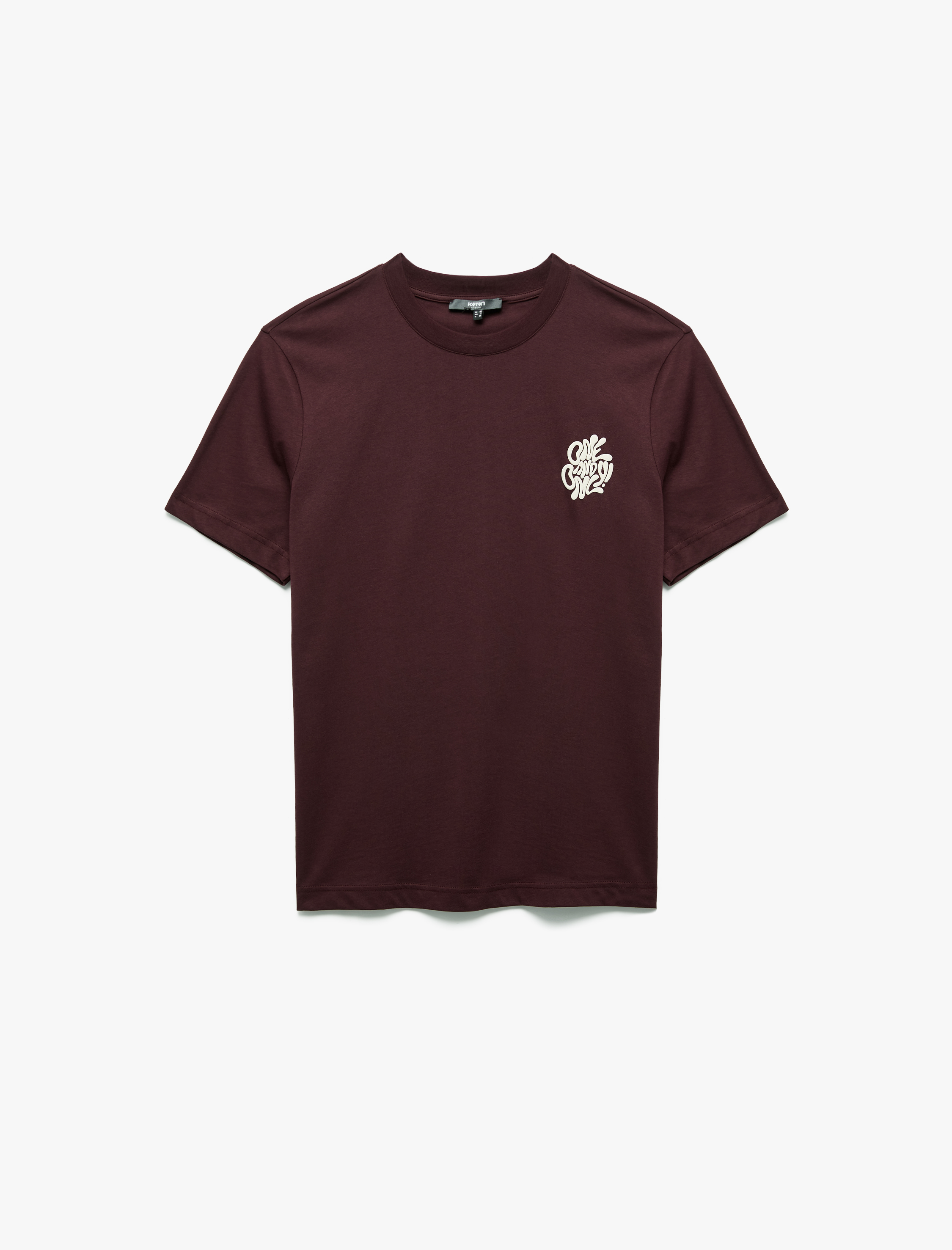   Pamuklu Regular Fit Kısa Kollu Bisiklet Yaka Baskılı Tişört