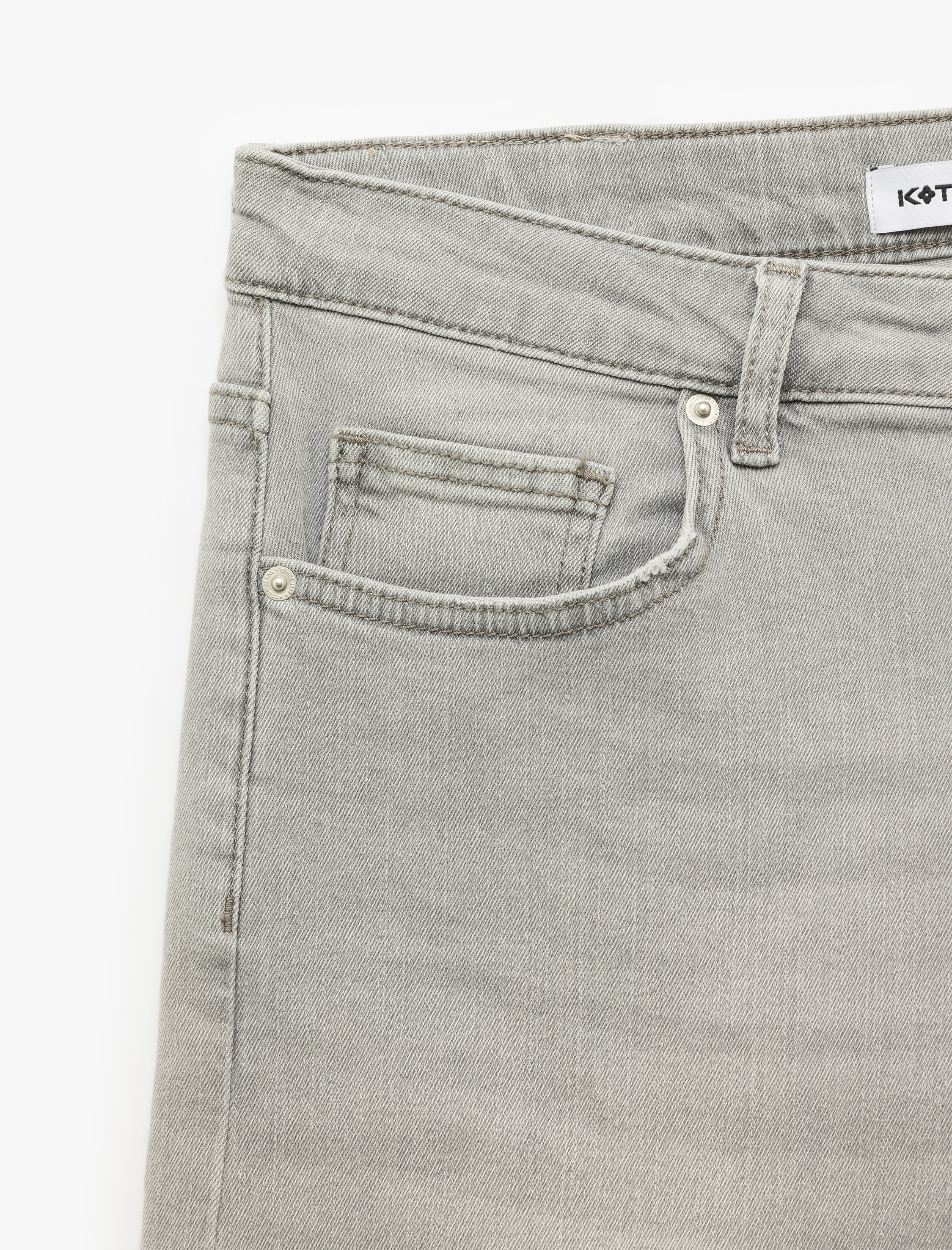   Normal Bel Pamuklu Slim Fit Jean Şort