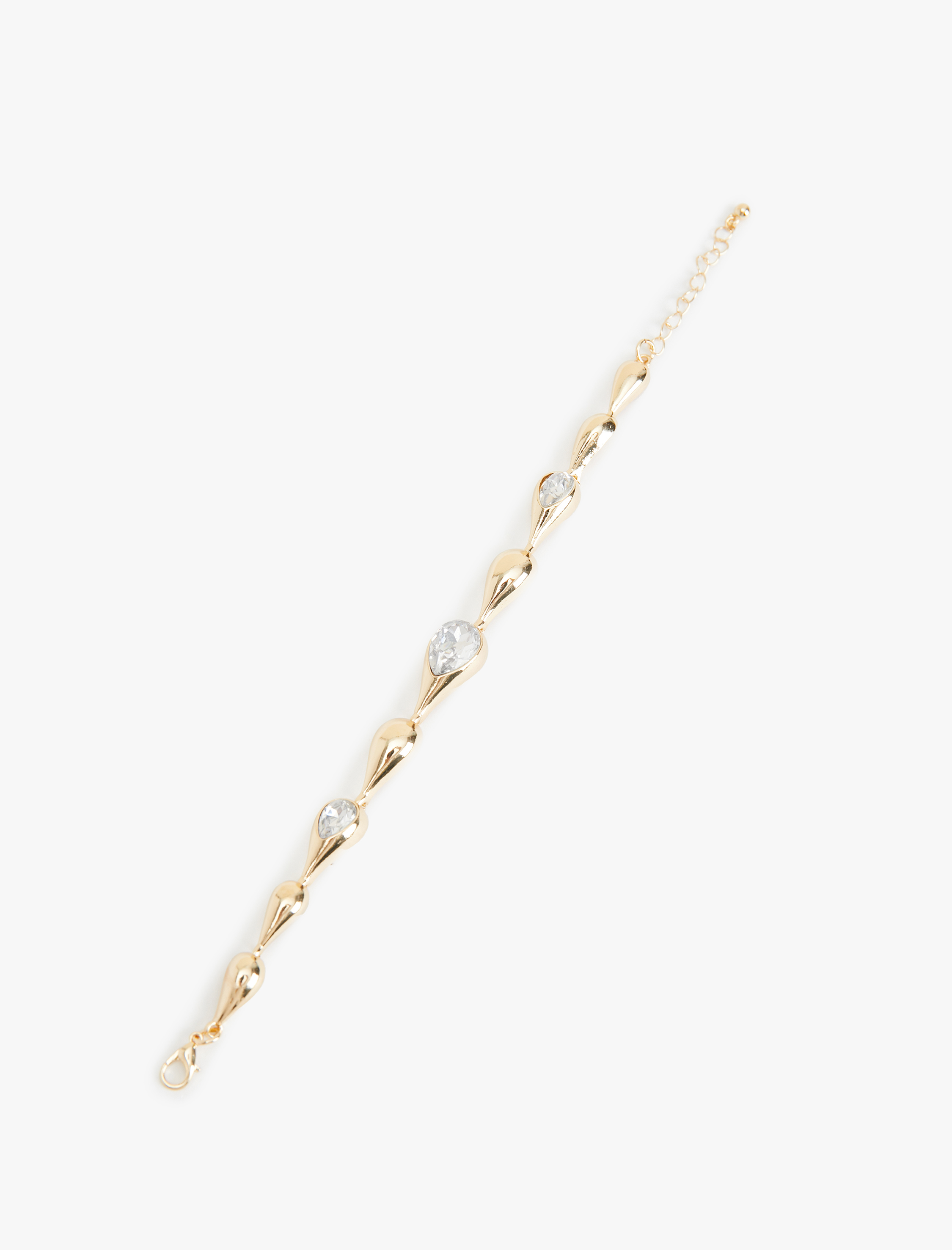  Kadın Taş Detaylı Zincir Bileklik