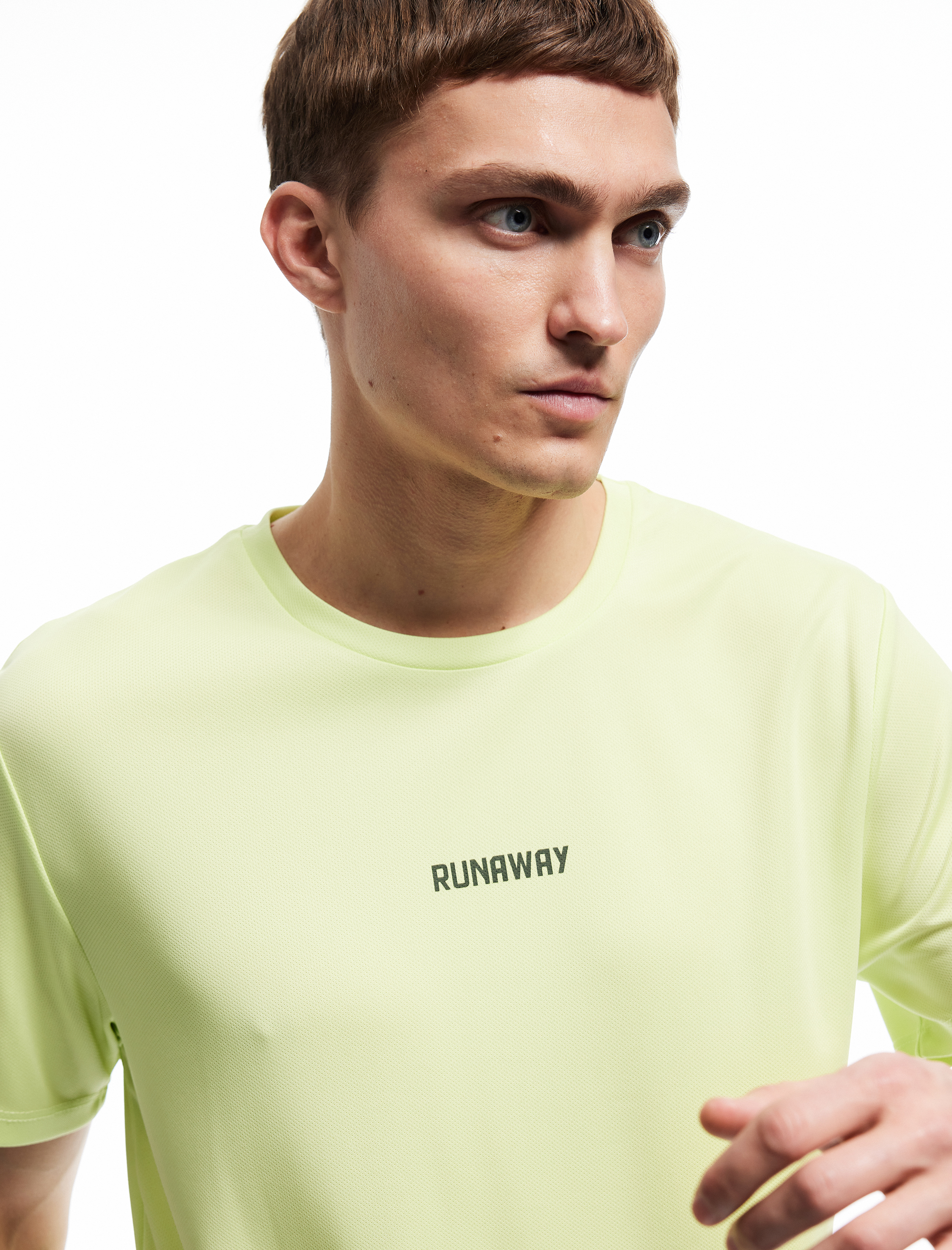   Kısa Kollu Regular Fit Bisiklet Yaka Baskılı Spor Tişört