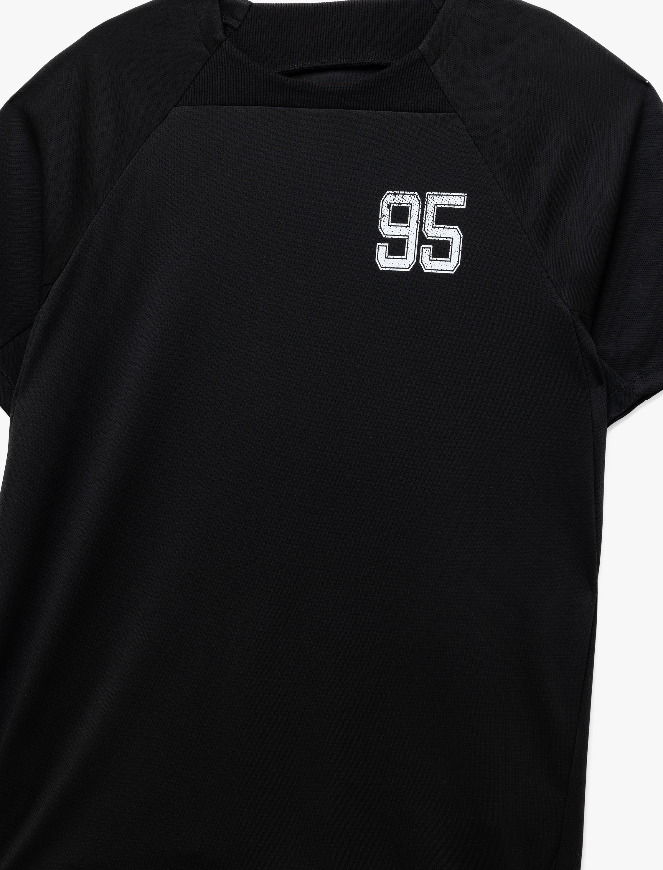   Kısa Kollu U Yaka Regular Fit Dikiş Detaylı Arkası Baskılı Spor Tişört