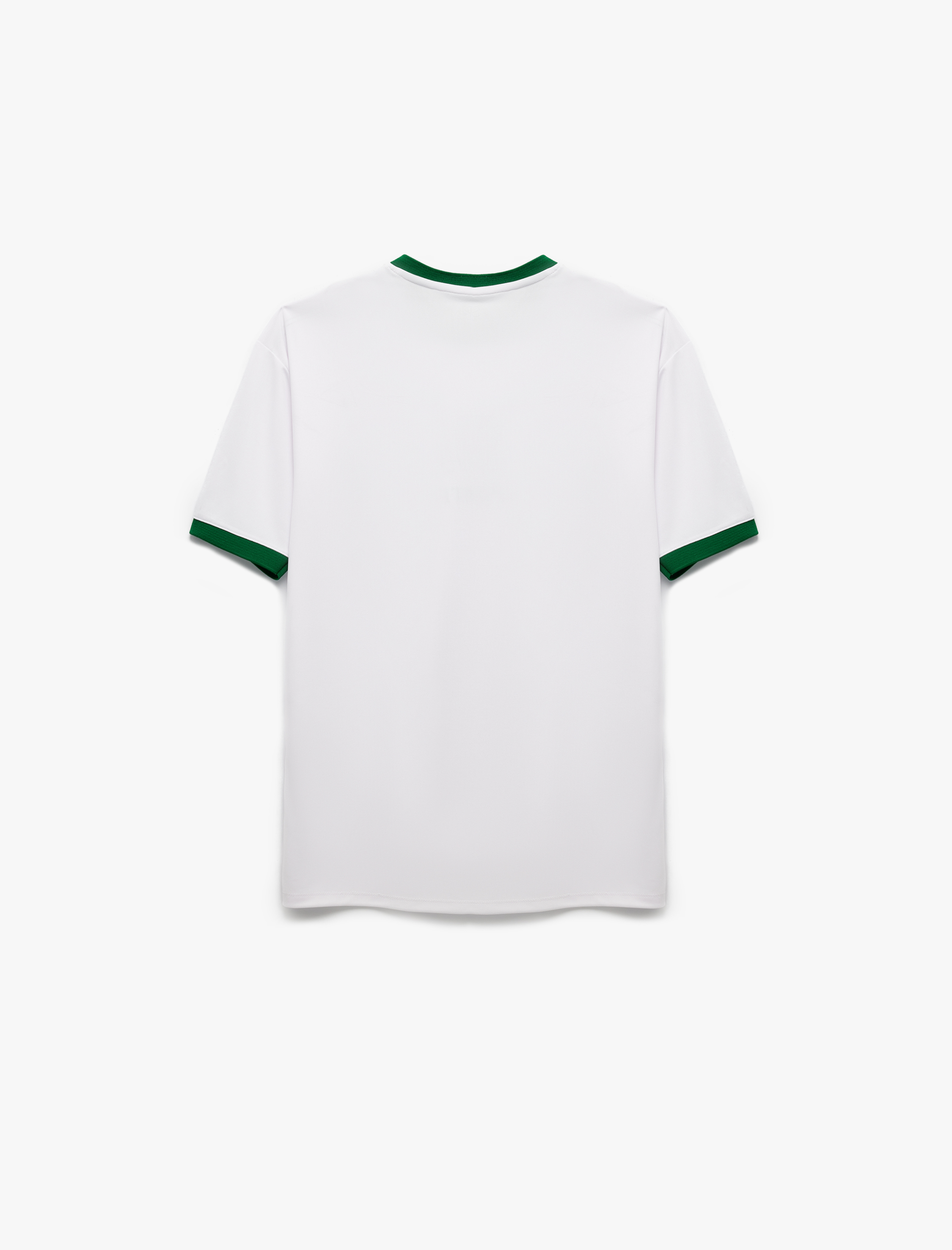   Oversize Kısa Kollu V Yaka Kolej Baskılı Spor Tişört