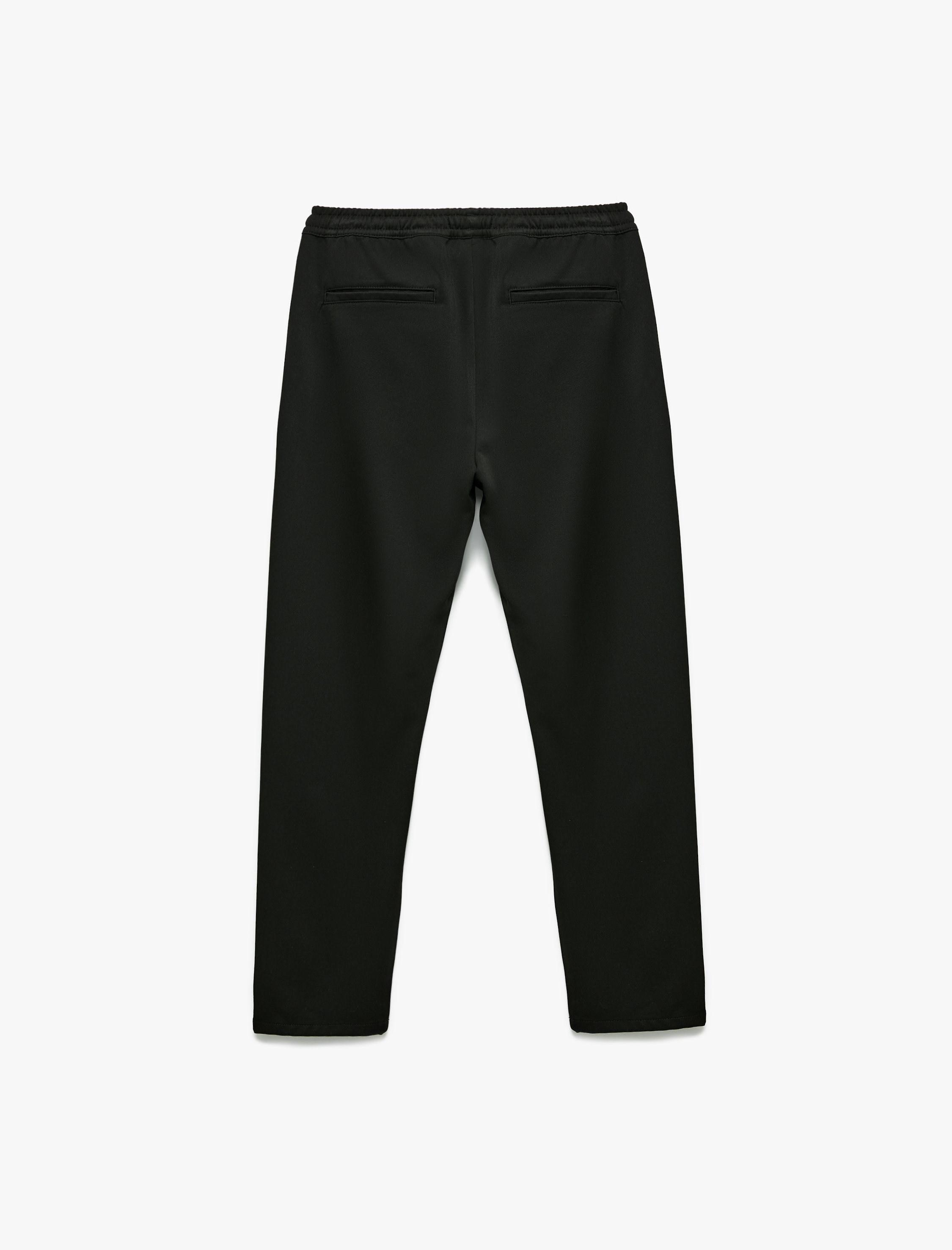   Viskon Karışımlı Cep Detaylı Rahat Kesim Beli Bağcıklı Pantolon