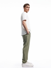 Viskon Cep Detaylı Rayon Tapered Beli Bağcıklı Eşofman Pantolon