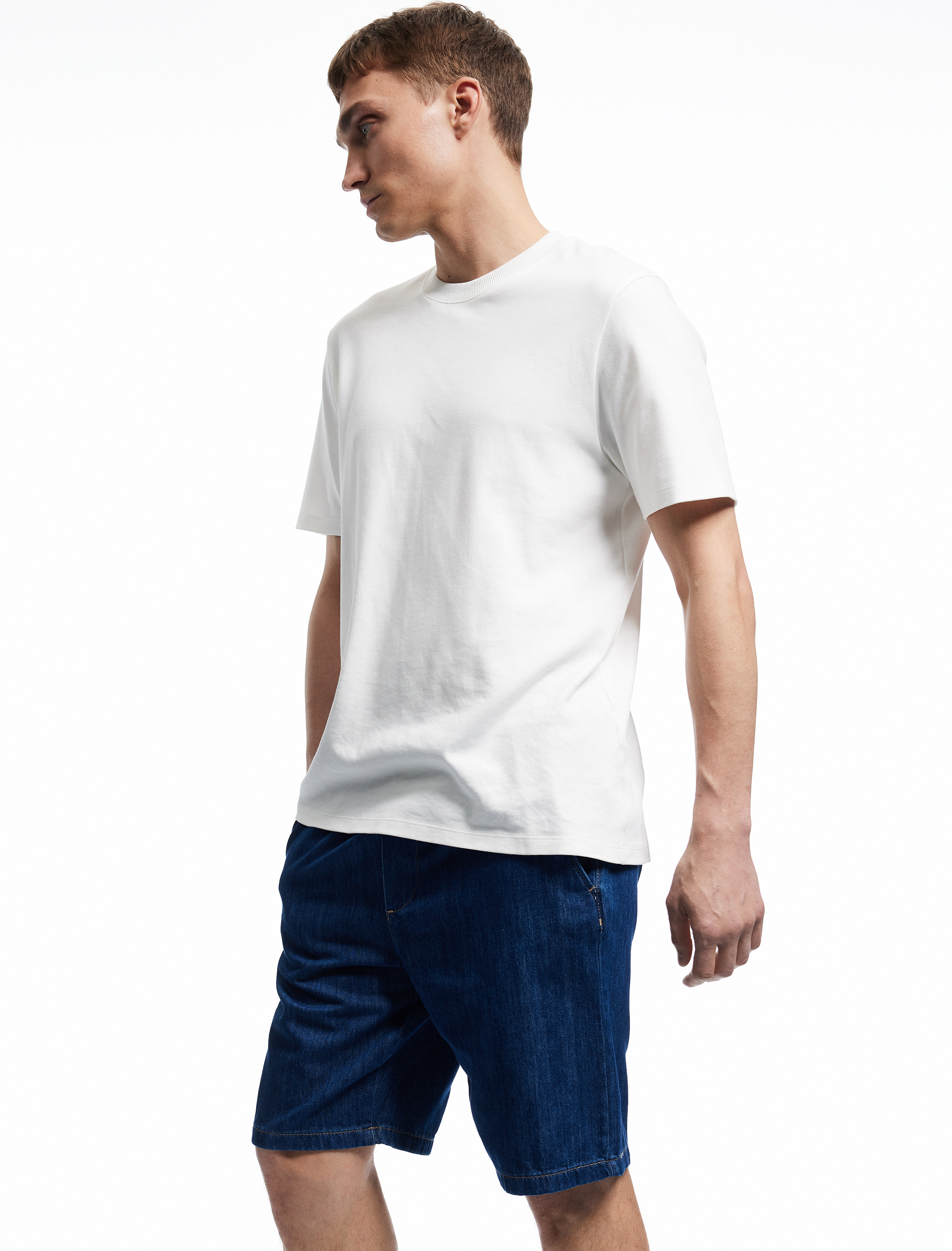   Beli Bağcıklı Cep Detaylı Bermuda Oversize Jean Şort