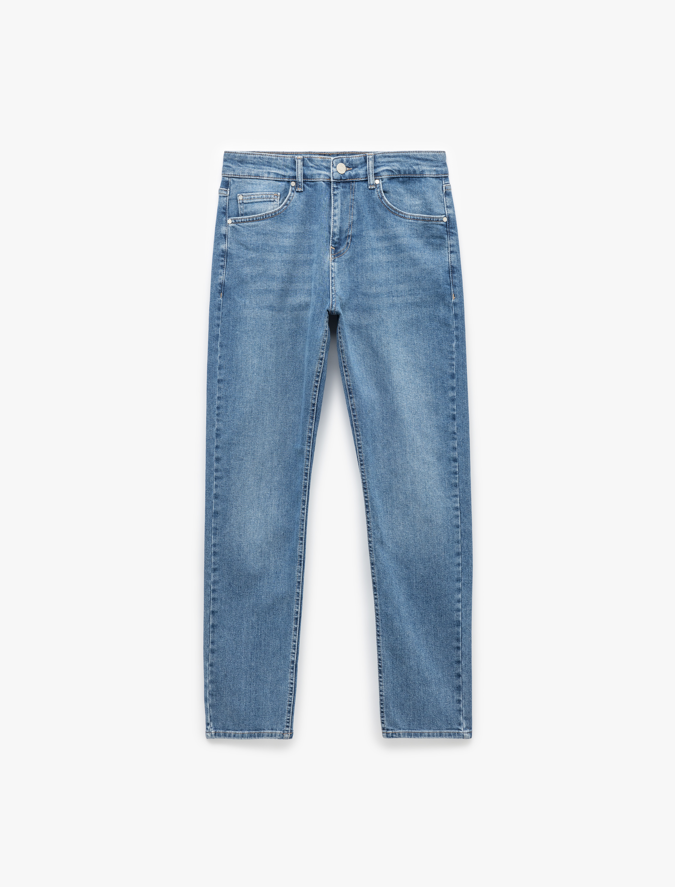   Normal Bel Cep Detaylı Slim Fit Jean Pantolon - Brad Jean