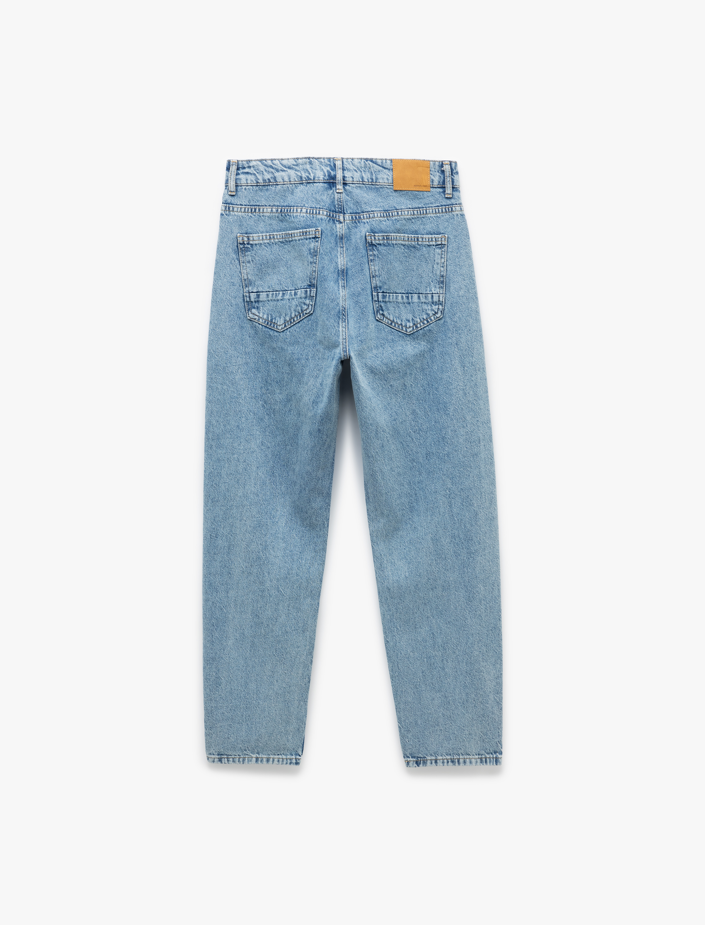   Pamuklu Normal Bel 90's Straight Fit Jean Pantolon - Korban Jean
