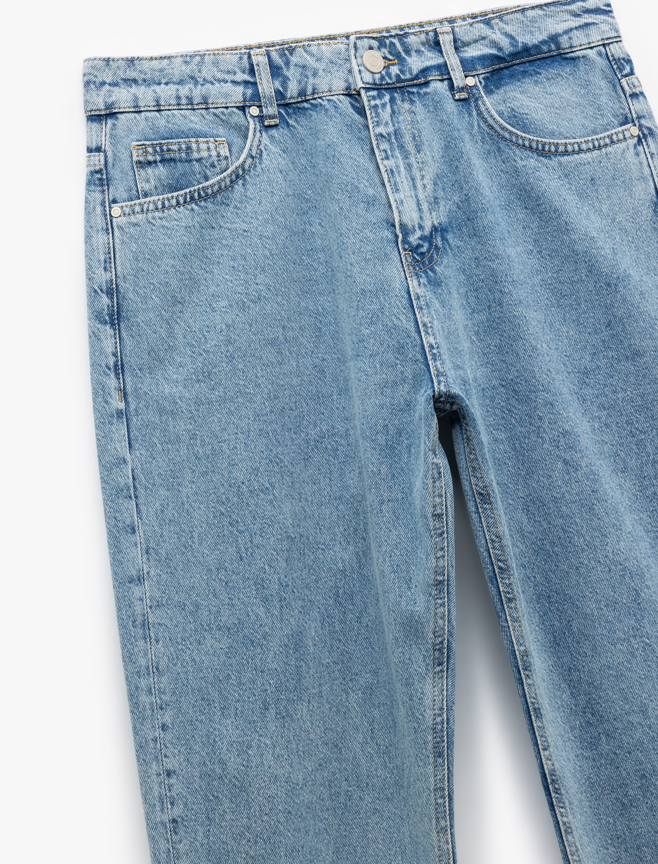   Pamuklu Normal Bel 90's Straight Fit Jean Pantolon - Korban Jean