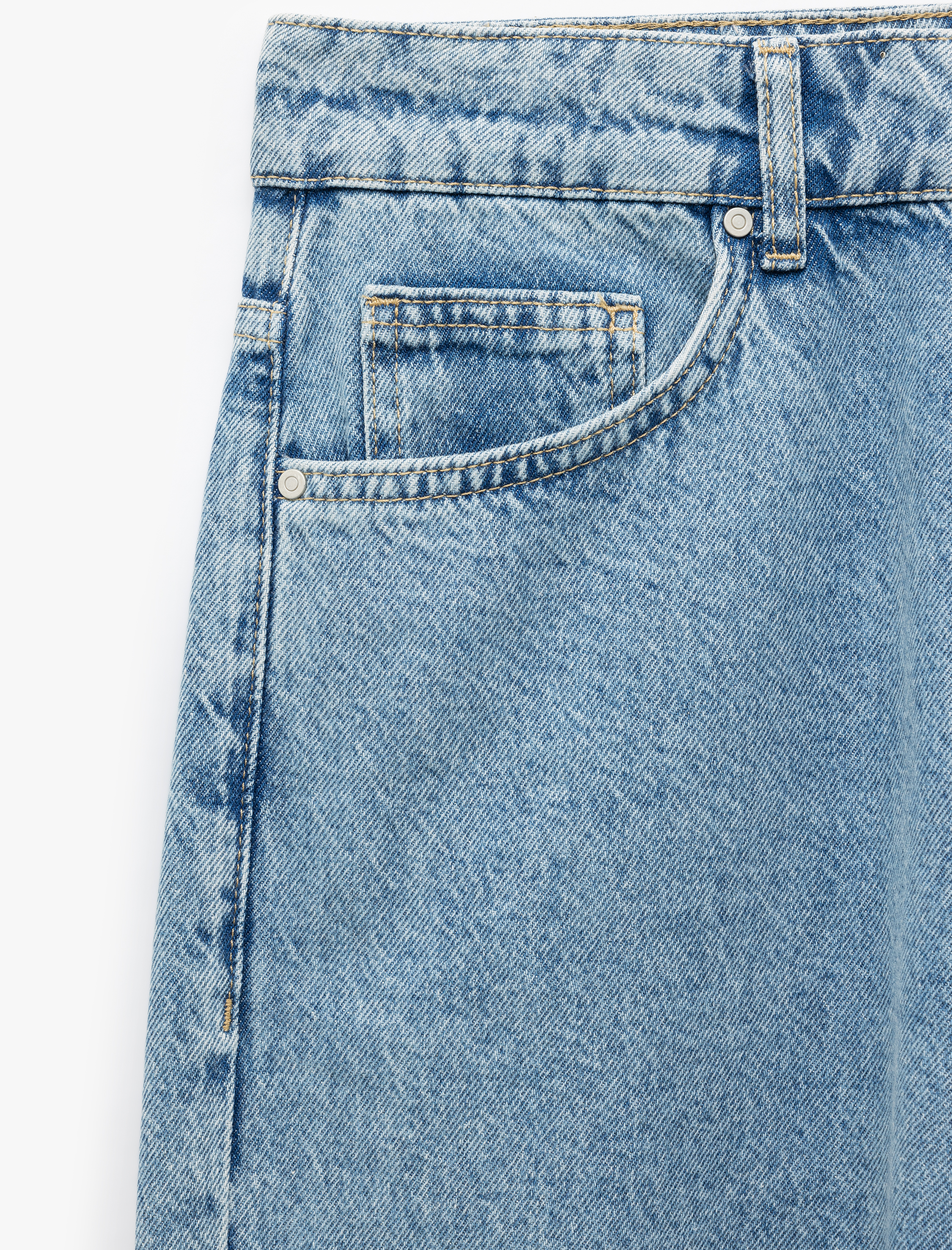   Pamuklu Normal Bel 90's Straight Fit Jean Pantolon - Korban Jean