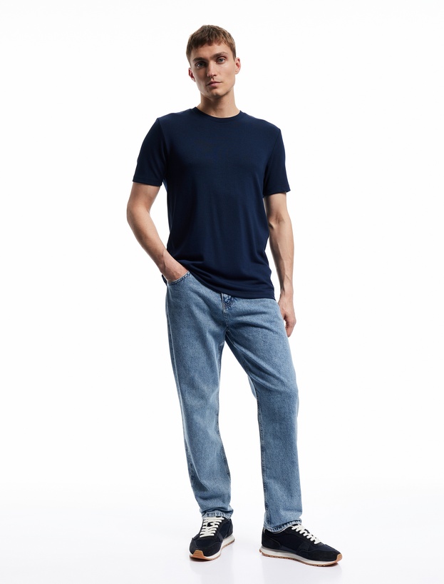 Pamuklu Normal Bel 90's Straight Fit Jean Pantolon - Korban Jean_0