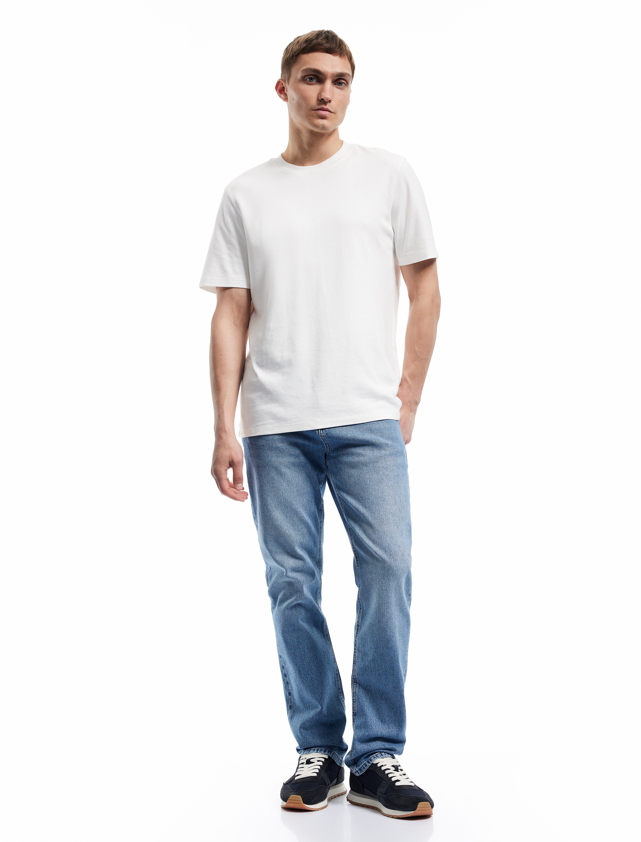   Normal Bel Cepli Straight Fit Jean Pantolon - Mark Jean