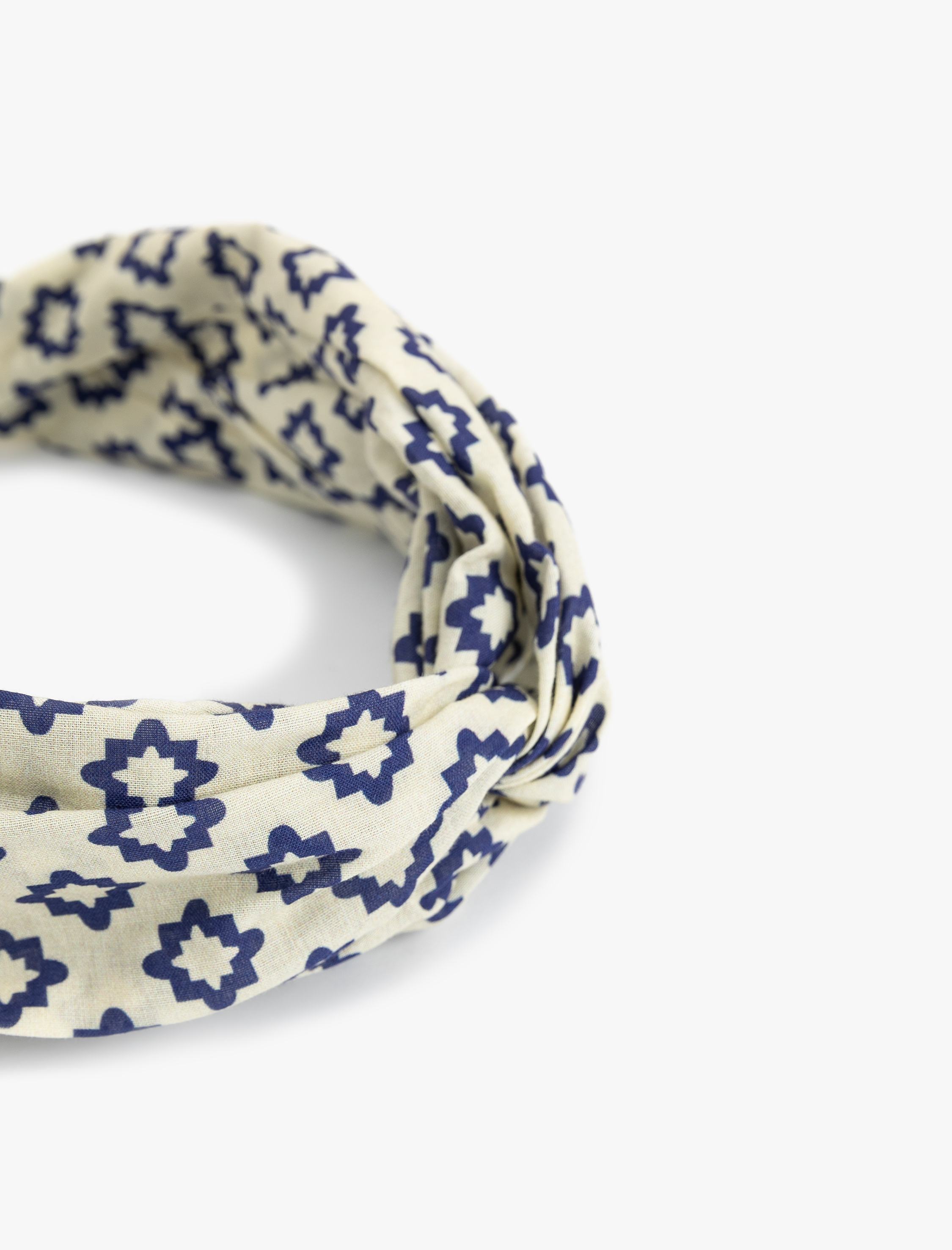  Kadın Saç Bandı Düğüm Detaylı Desenli