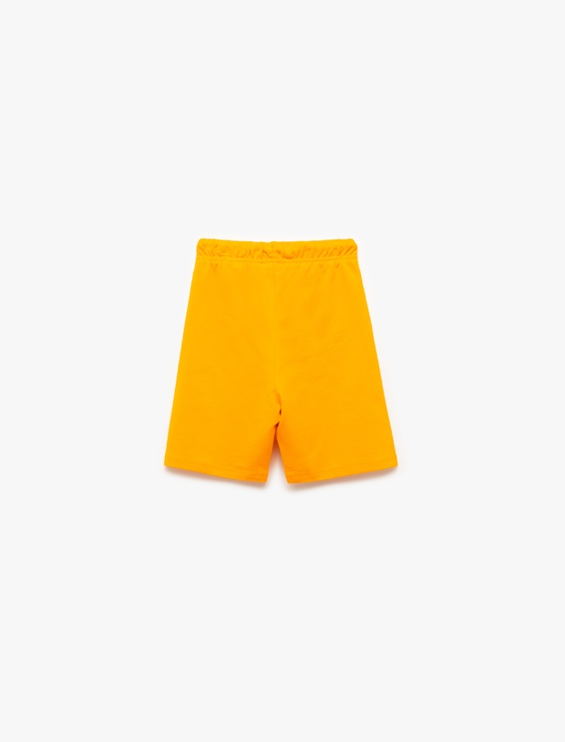 Pamuklu Beli Bağcıklı Basic Şort_1