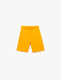 Pamuklu Beli Bağcıklı Basic Şort