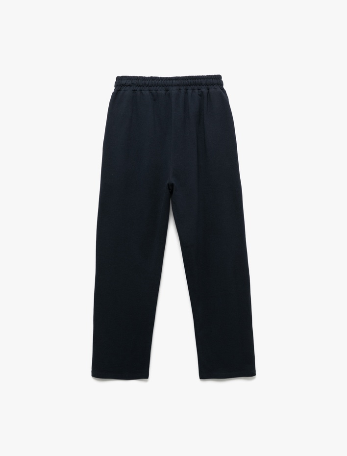 Erkek Çocuk Pamuklu Cep Detaylı Basic Okul Eşofman Altı