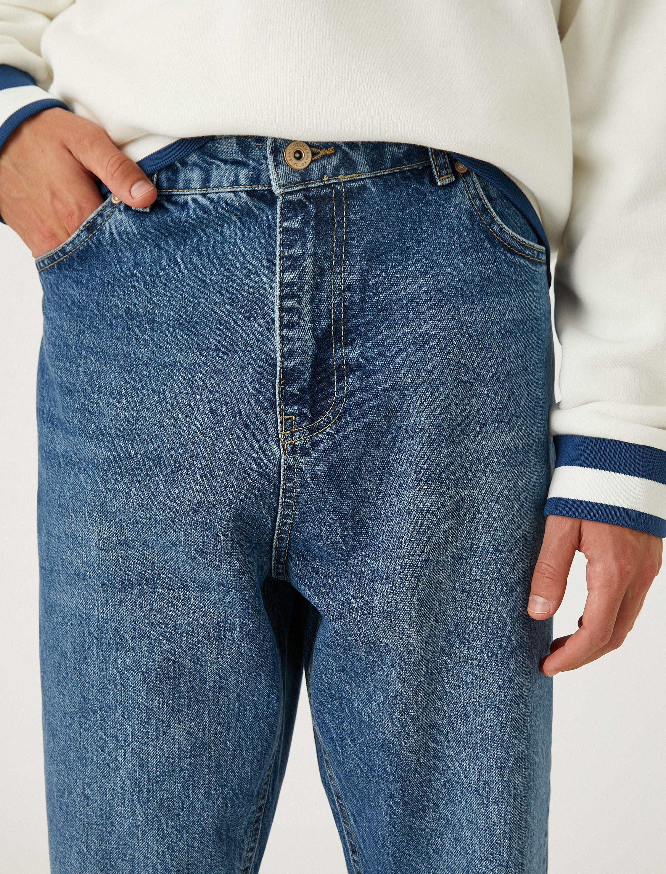   Loose Fit Kot Bol Pantolon - Steve Jean