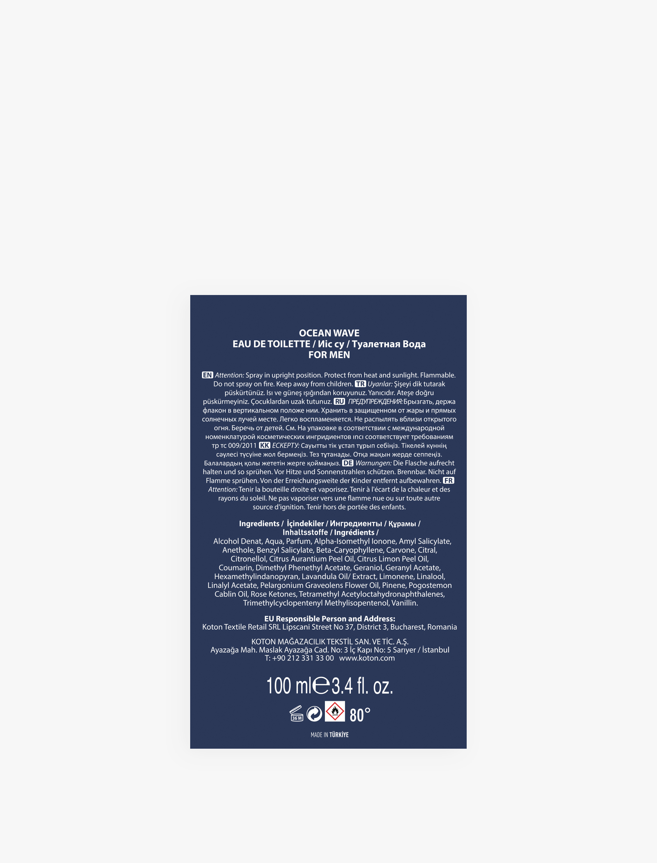  Erkek Parfüm Ocean Wave 100 ML