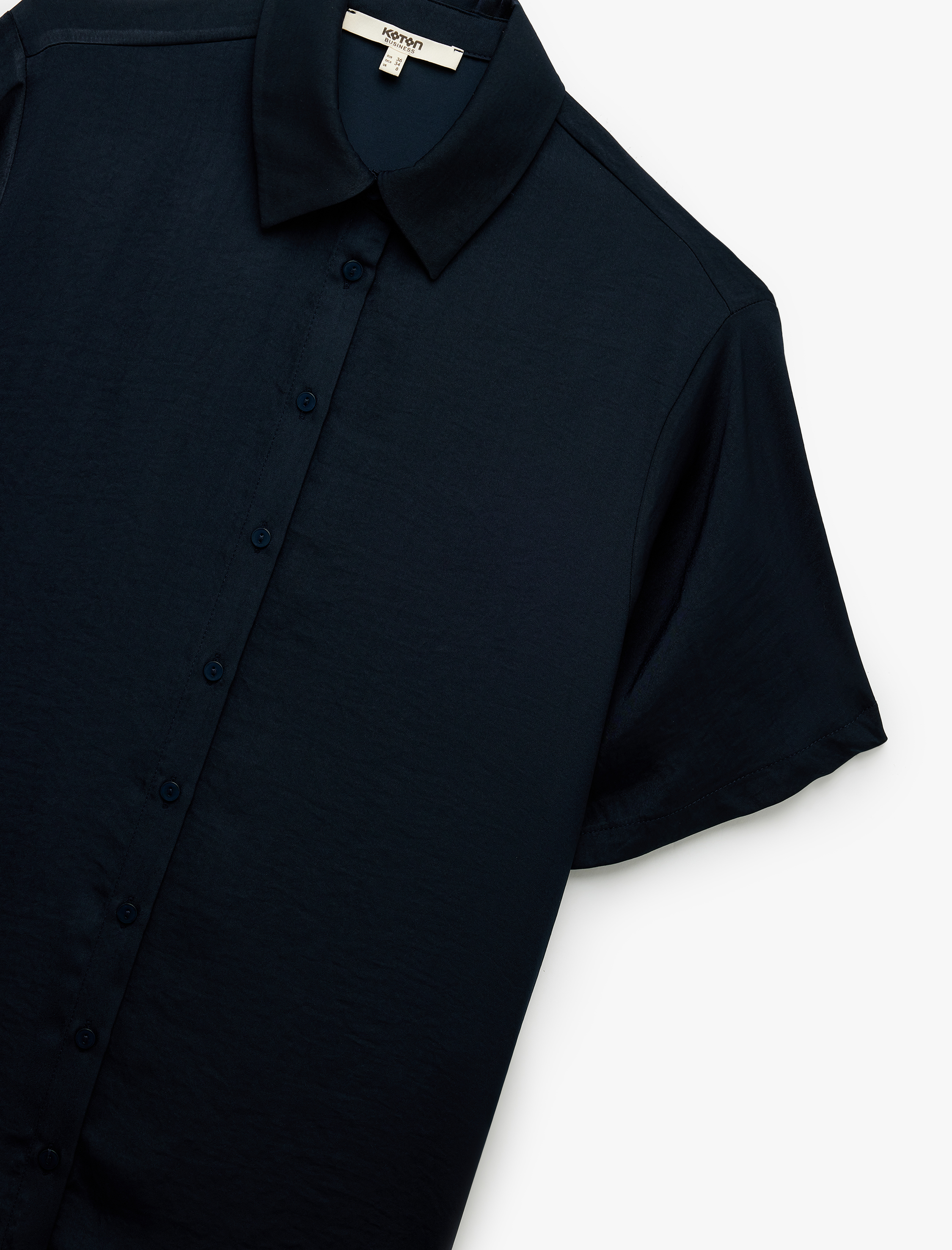   Aerobin Kumaş  Klasik Yaka Kısa Kollu Gömlek