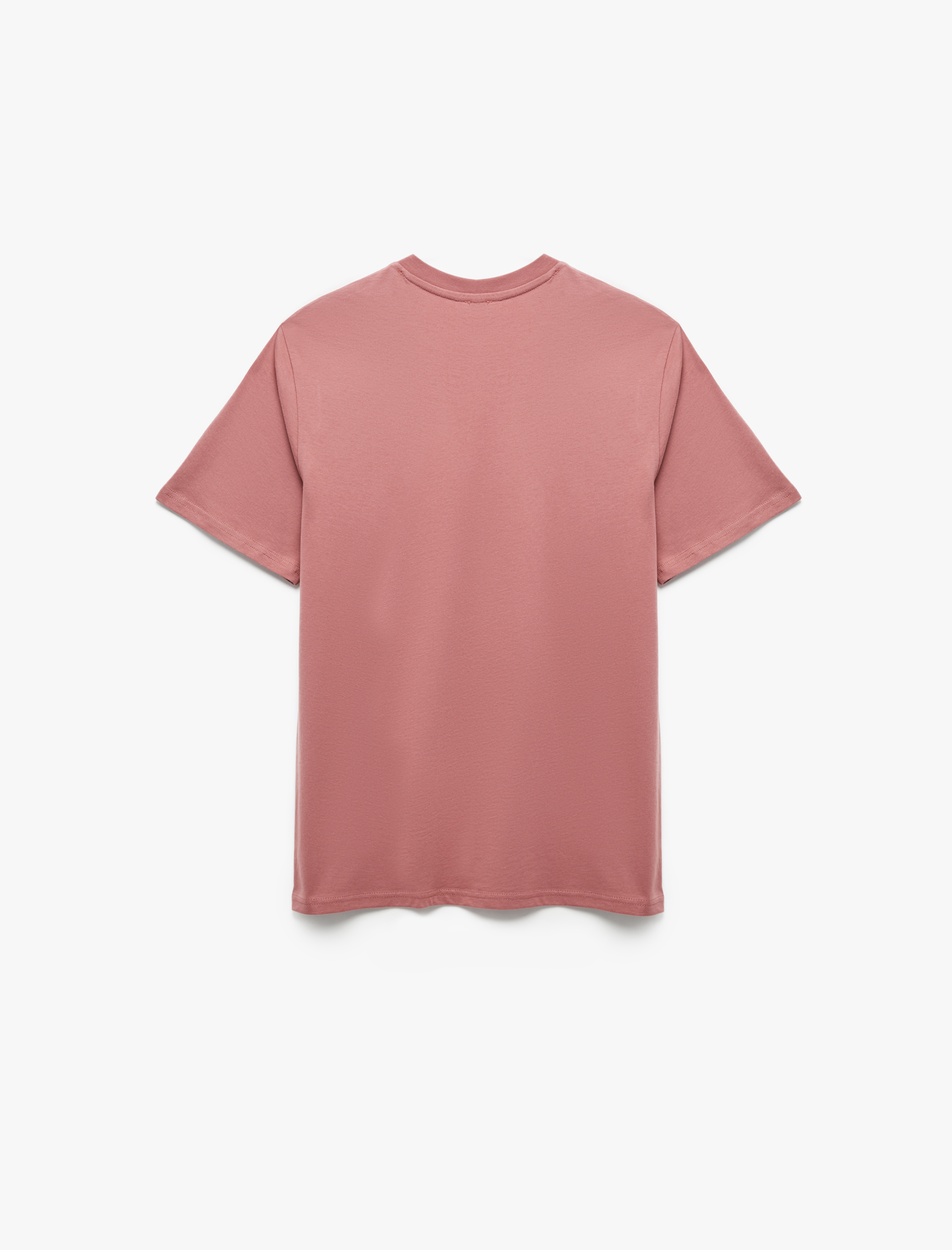   Kısa Kollu Pamuklu Regular Fit Bisiklet Yaka Baskılı Tişört