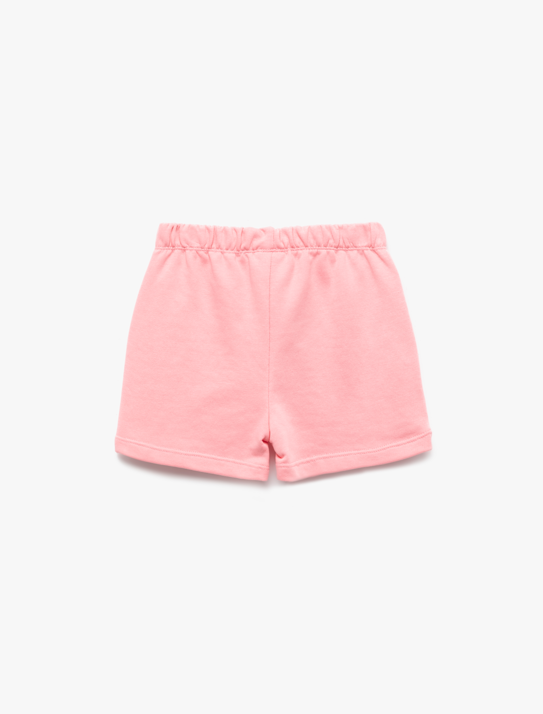 Kız Bebek Cep Detaylı Beli Bağcıklı Basic Şort