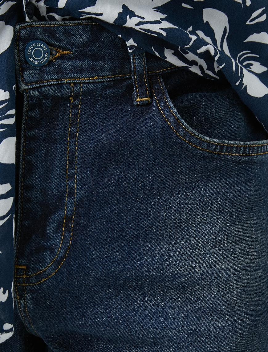   Straight Fit Boru Paça Kot Pantolon - Mark Jean