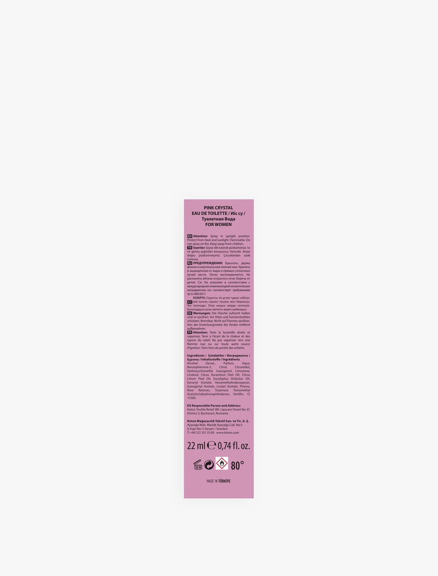  Kadın Parfüm Pink Crystal 22 ML