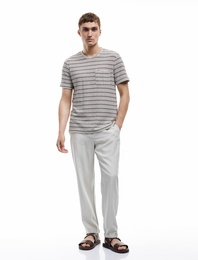 Viskon Cep Detaylı Rayon Tapered Beli Bağcıklı Eşofman Pantolon