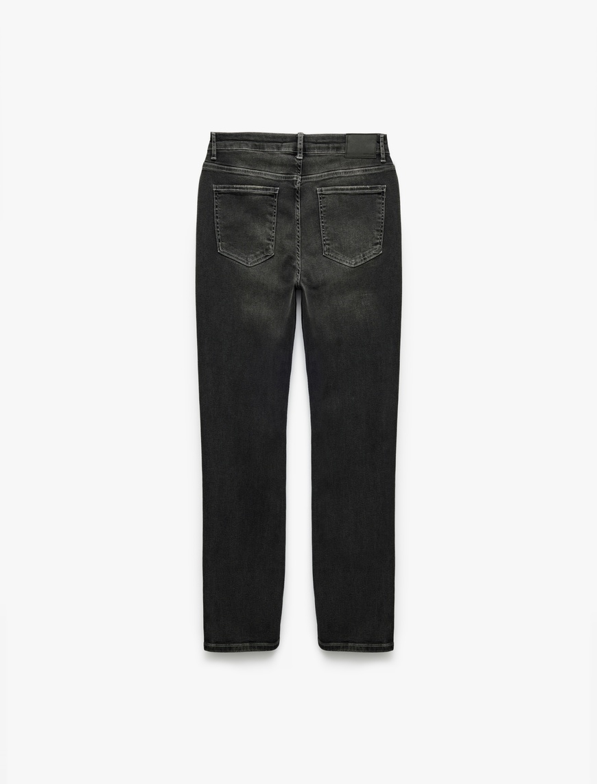   Normal Bel Pamuklu Slim Fit Jean Pantolon - Brad Jean