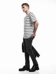 Normal Bel Pamuklu Slim Fit Jean Pantolon - Brad Jean