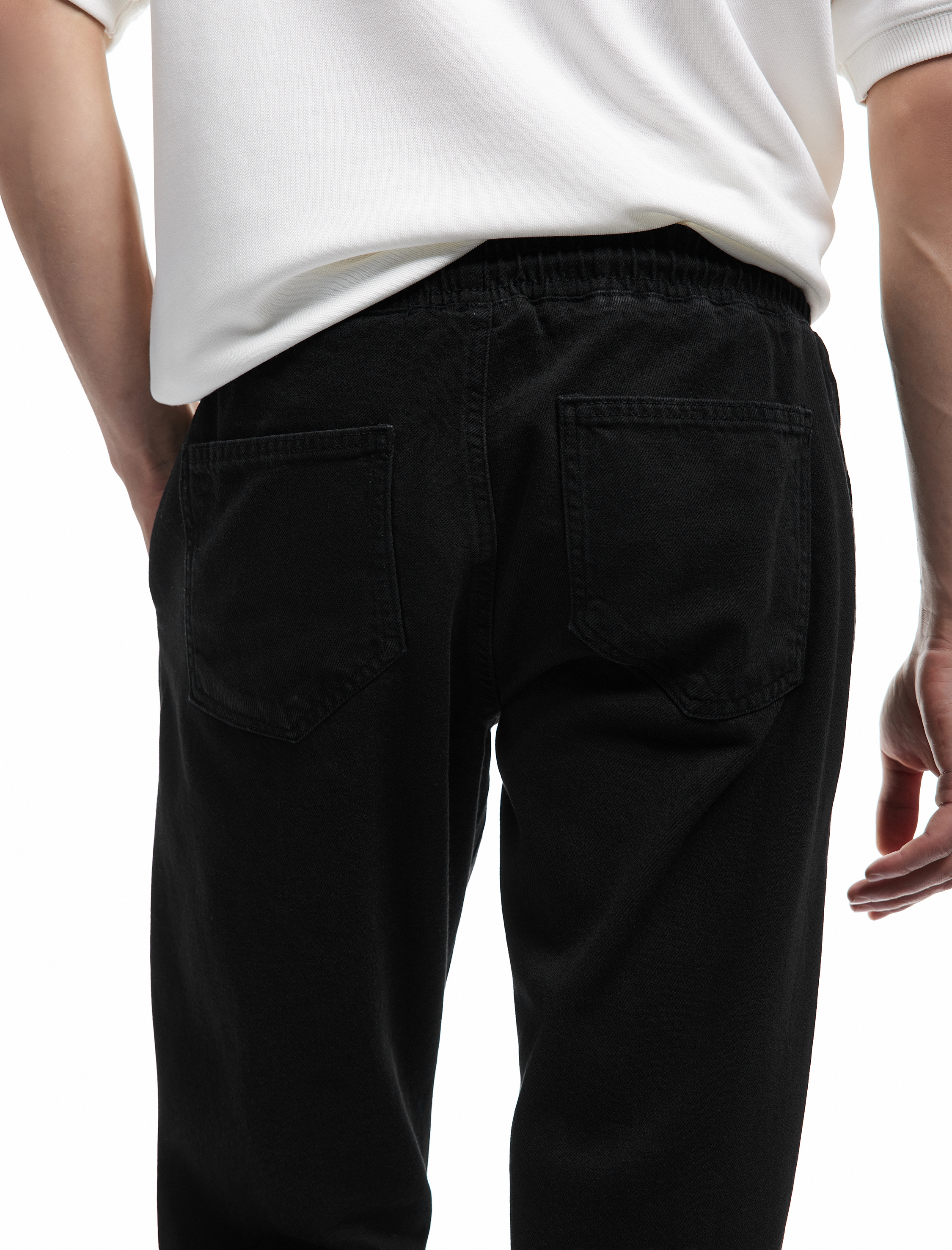   Pamuklu Regular Fit Beli Bağcıklı Jean Pantolon