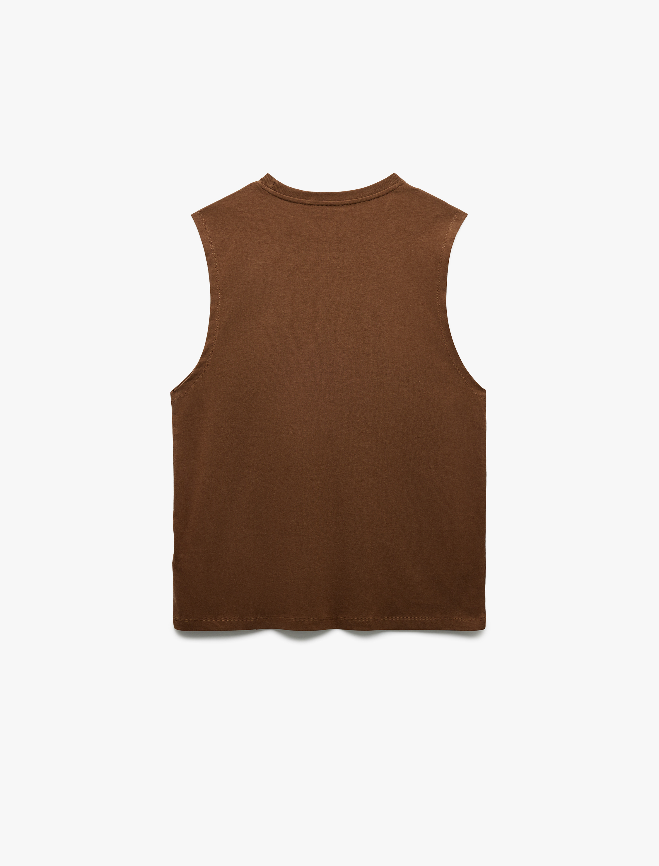   Bisiklet Yaka Regular Fit Pamuklu Kolsuz Tişört