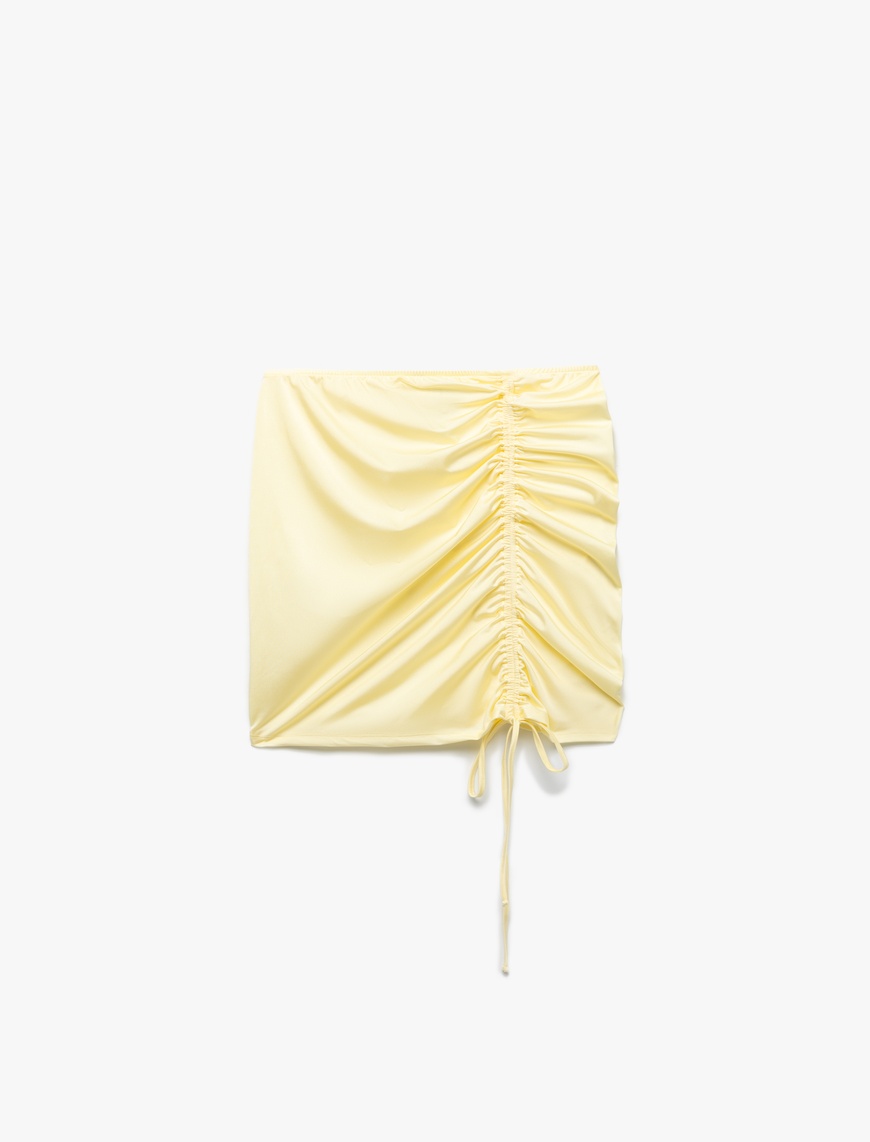   Koton X Sibil Çetinkaya - Drape Detaylı Büzgülü Mini Pareo Etek
