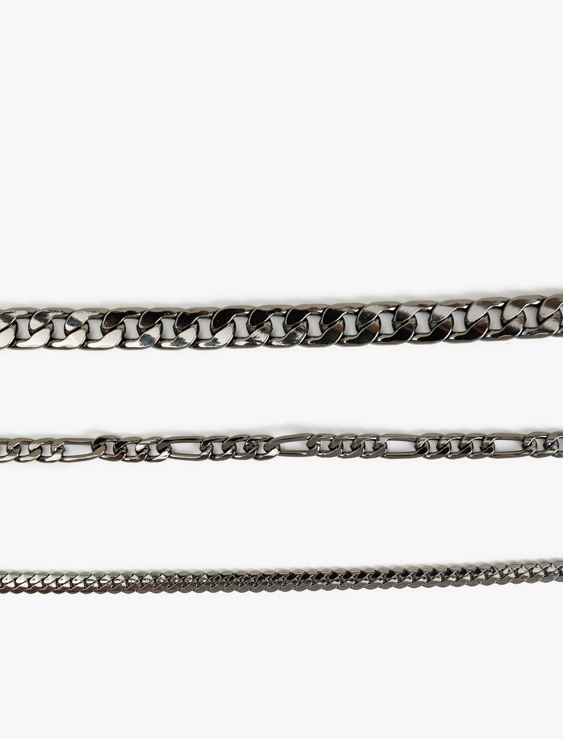  Erkek 3'lü Zincir Bileklik Seti