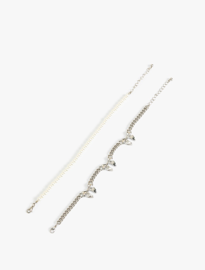 Kadın 2'li Zincir Bileklik Seti