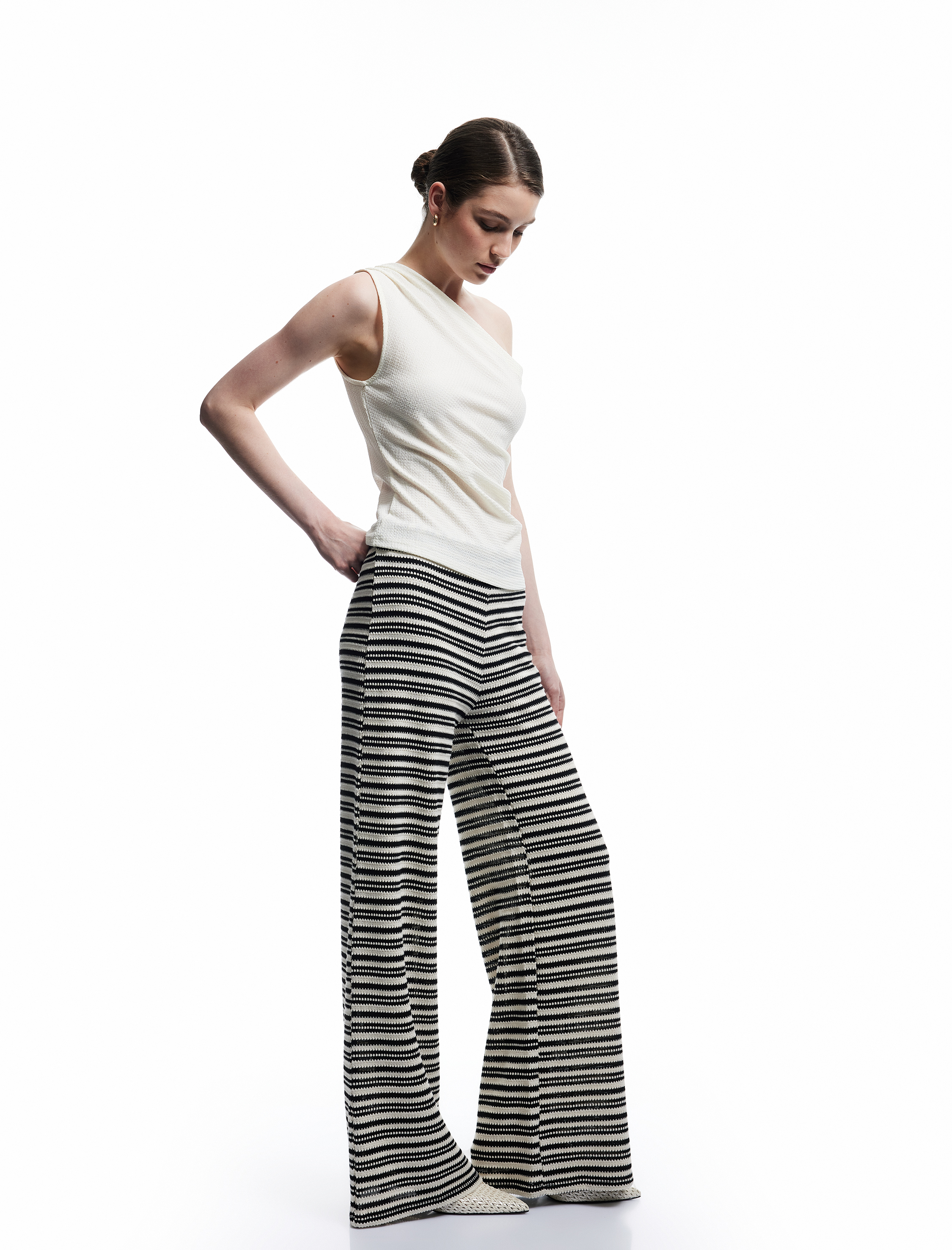   Regular Fit Standart Bel Uzun Kroşe Pantolon