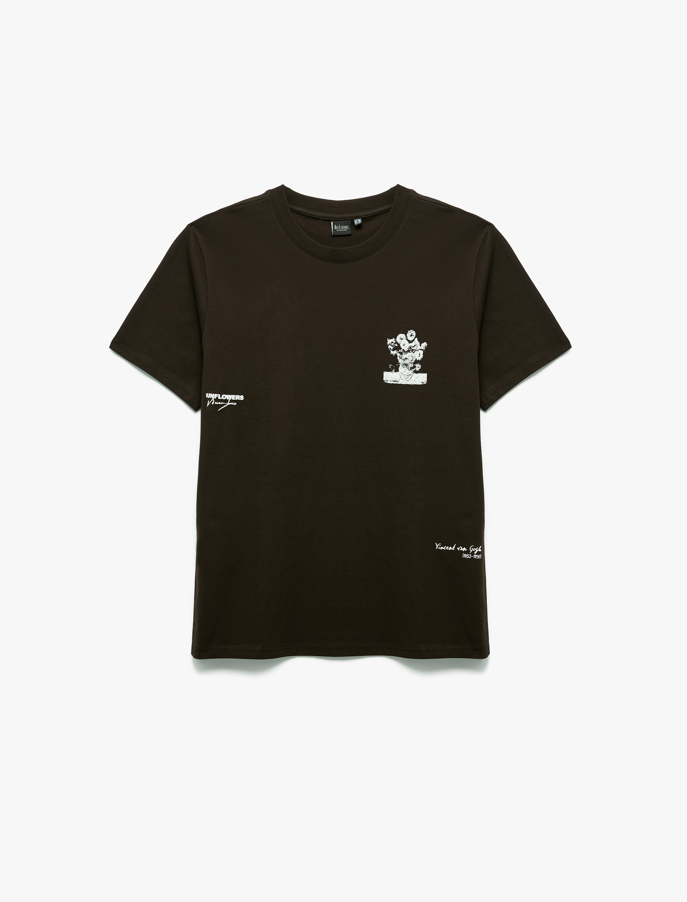   Kısa Kollu Bisiklet Yaka Regular Fit Pamuklu Arkası Baskılı Lisanslı Van Gogh Tişört