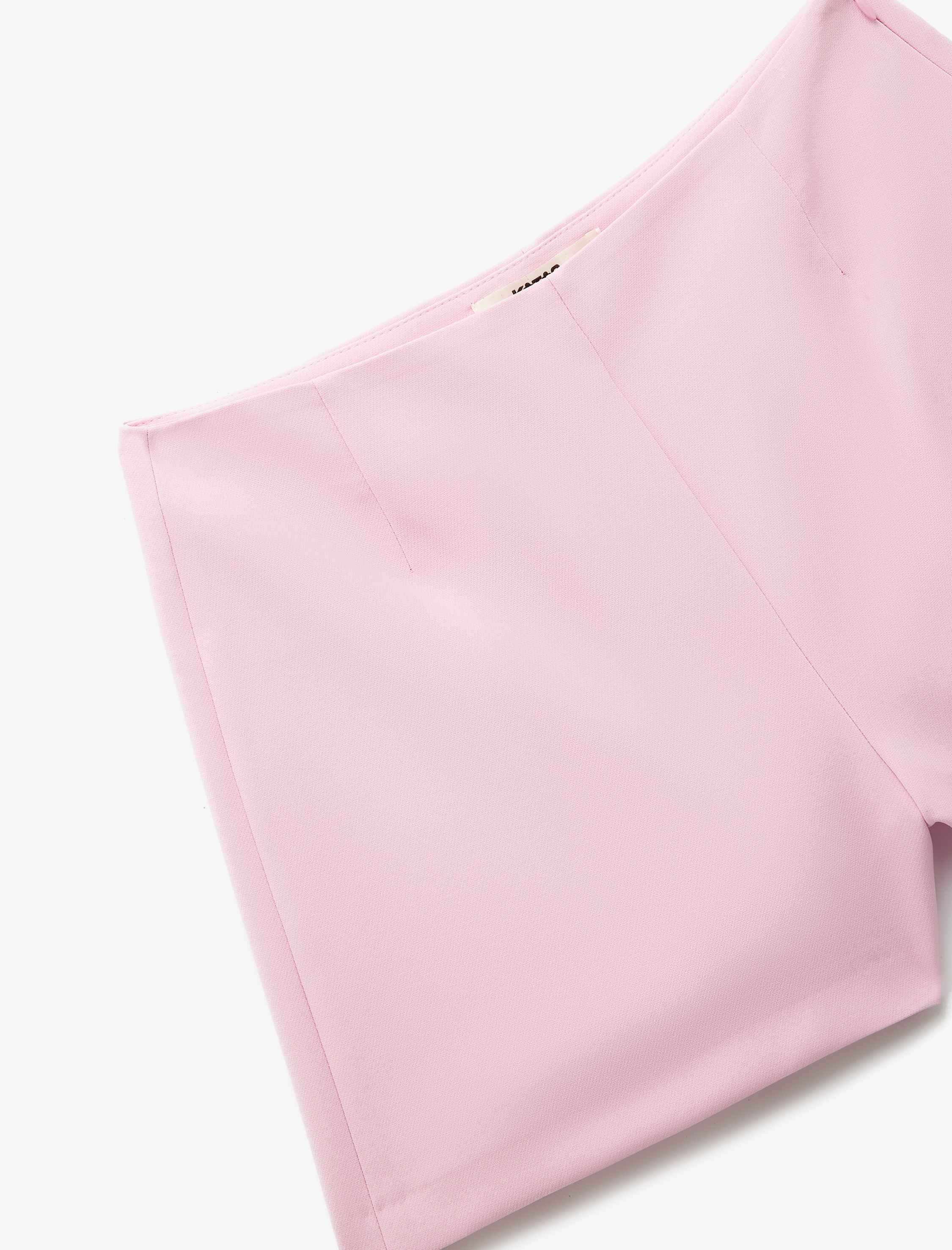   Standart Bel Fleto Cep Detaylı Mini Şort