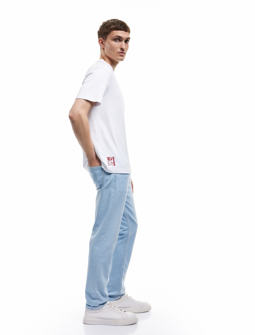   Normal Bel Pamuklu Slim Fit Jean Pantolon - Brad Jean