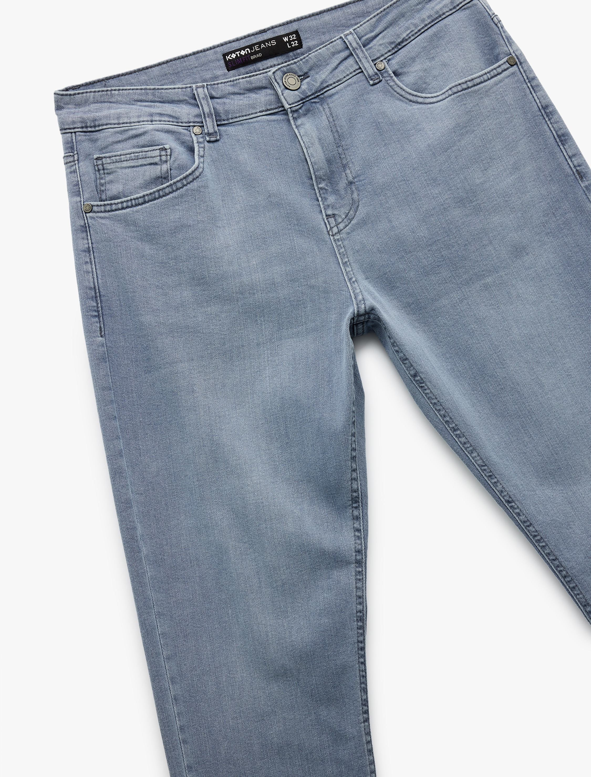   Pamuklu Normal Bel Slim Fit Jean Pantolon - Brad Jean