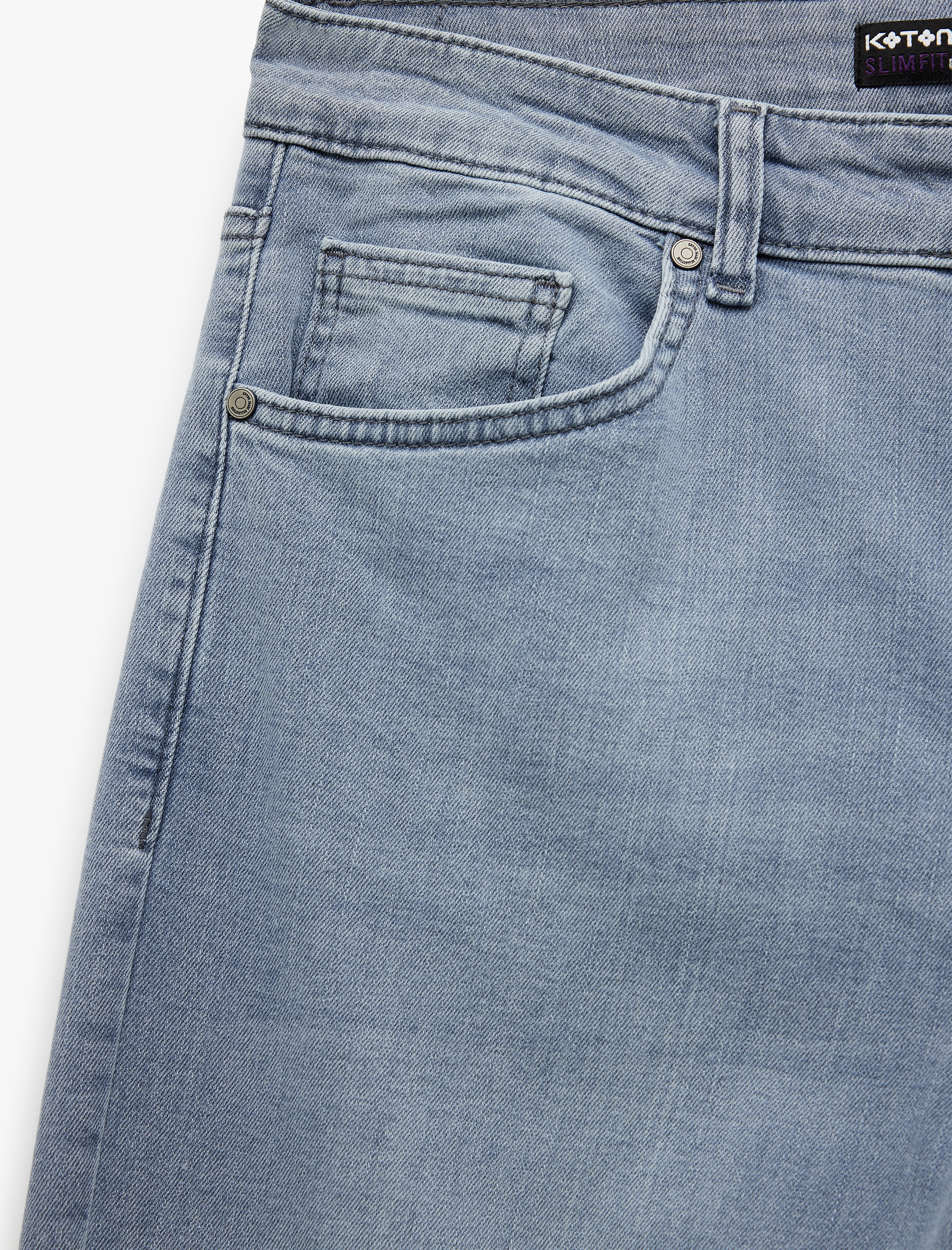   Pamuklu Normal Bel Slim Fit Jean Pantolon - Brad Jean