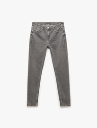 Normal Bel Pamuklu Skinny Fit Jean Pantolon - Michael Jean