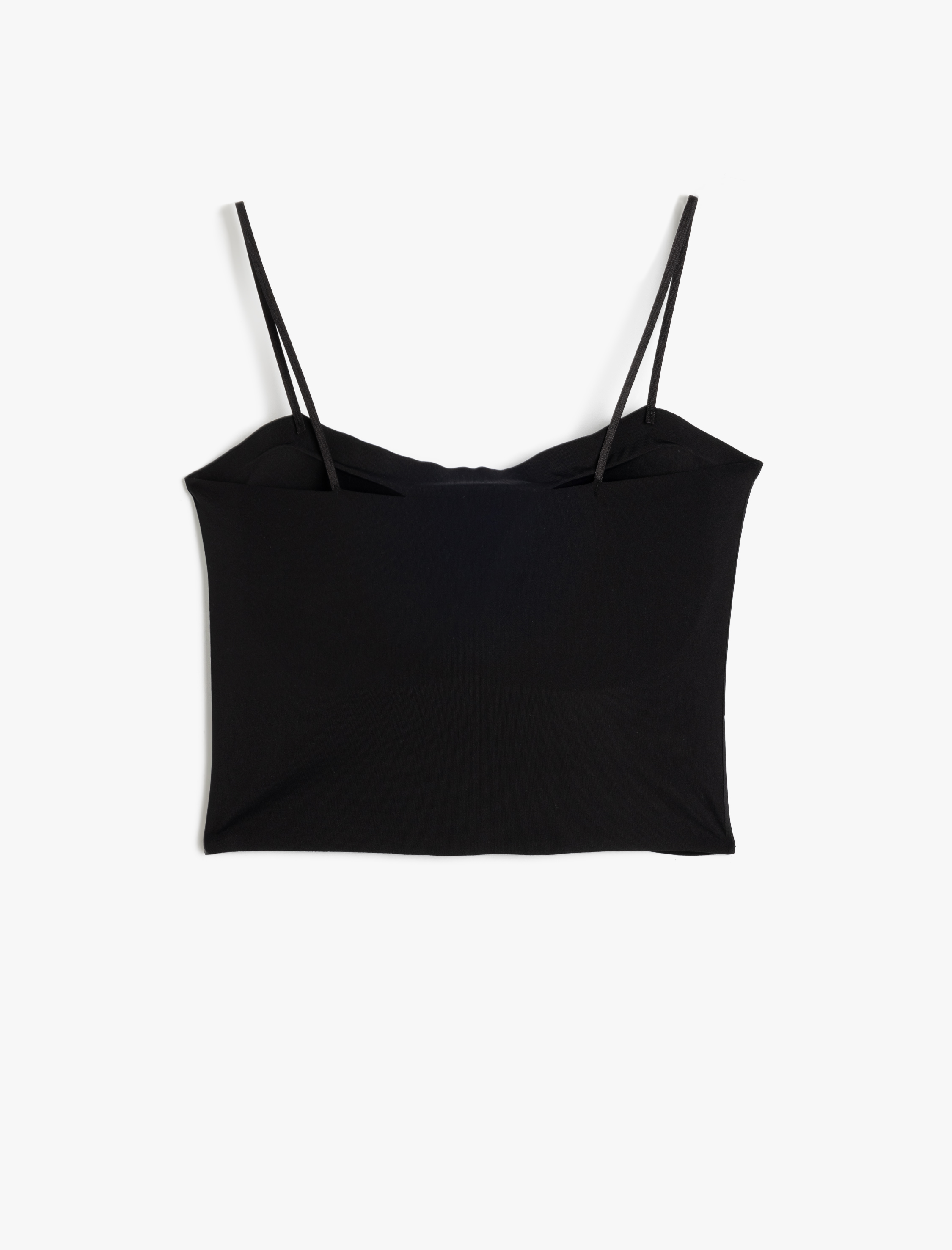   Vücudu Saran Nefes Alan Kumaş Dikişsiz Askılı Kaplı Dolgusuz Yarım Atlet