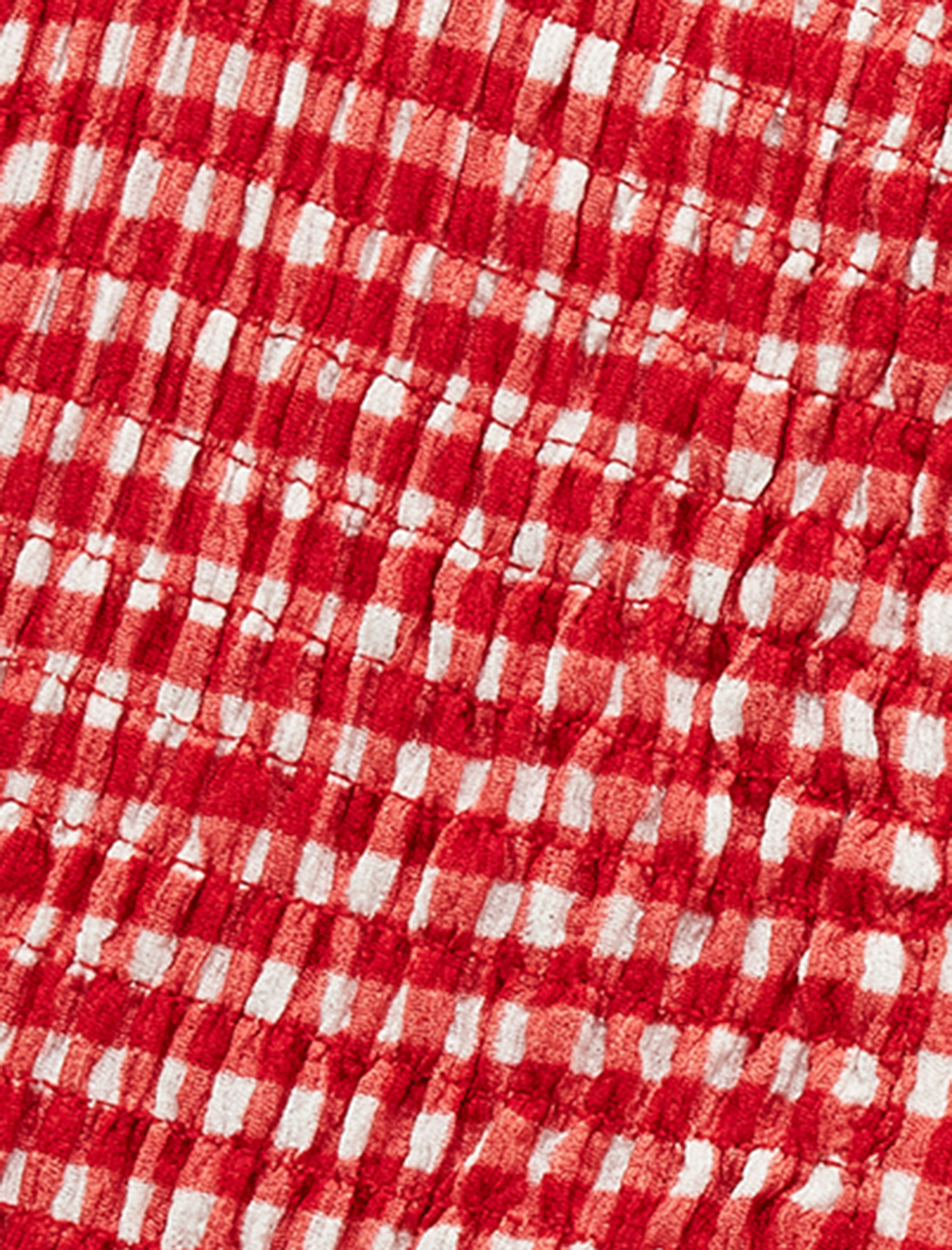   Gipeli Düğmeli Fırfırlı Dar Kesim Pötikareli İp Askılı Crop Bluz