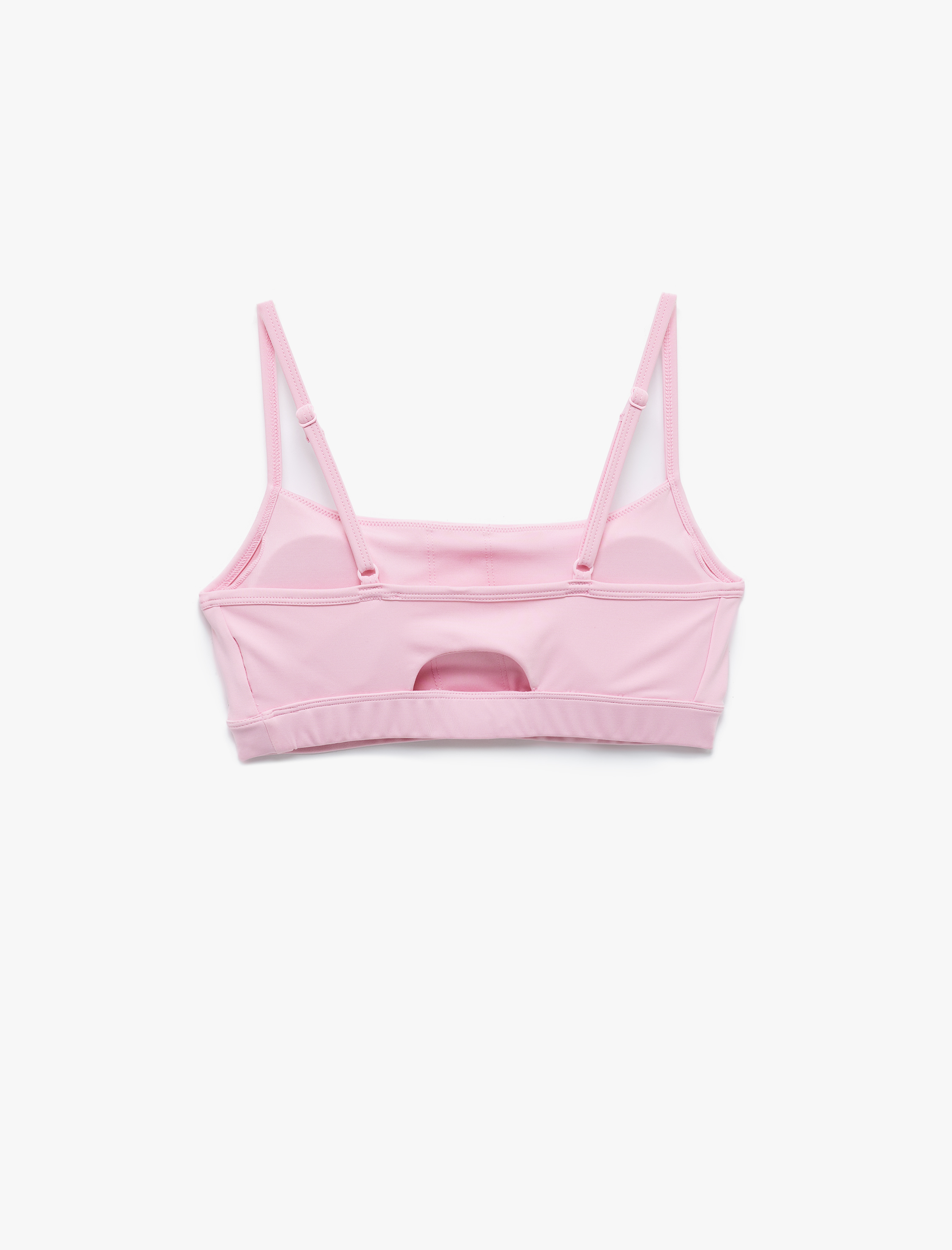   Askılı Arkası Pencere Detaylı Slim Fit Crop Sporcu Sütyeni