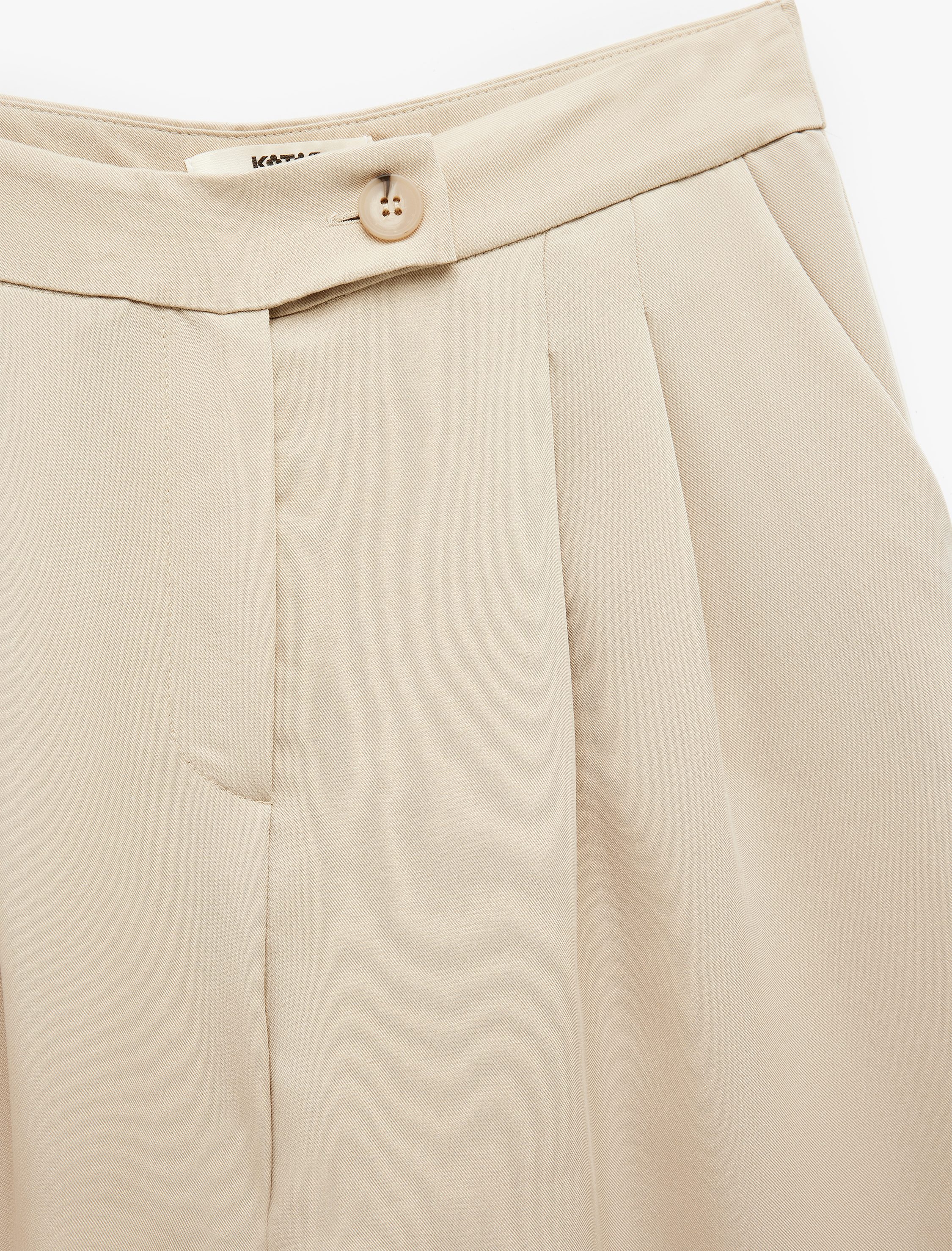   Rahat Kesim Cepli Pile Detaylı Modal Kumaş Karışımlı Palazzo Pantolon