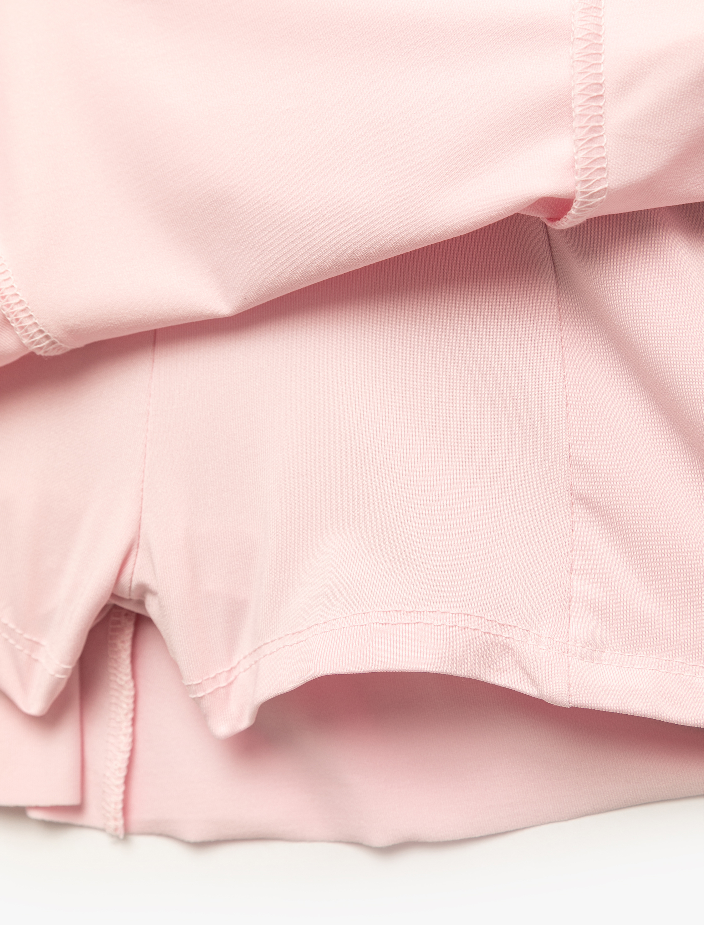   Pileli Mini Spor Şort Etek