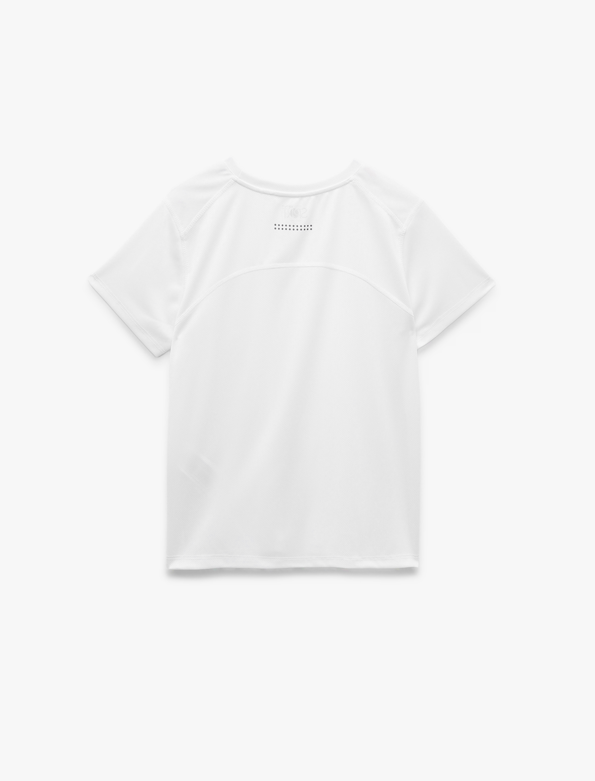   Kısa Kollu Bisiklet Yaka Dikiş Detaylı Spor Tişört