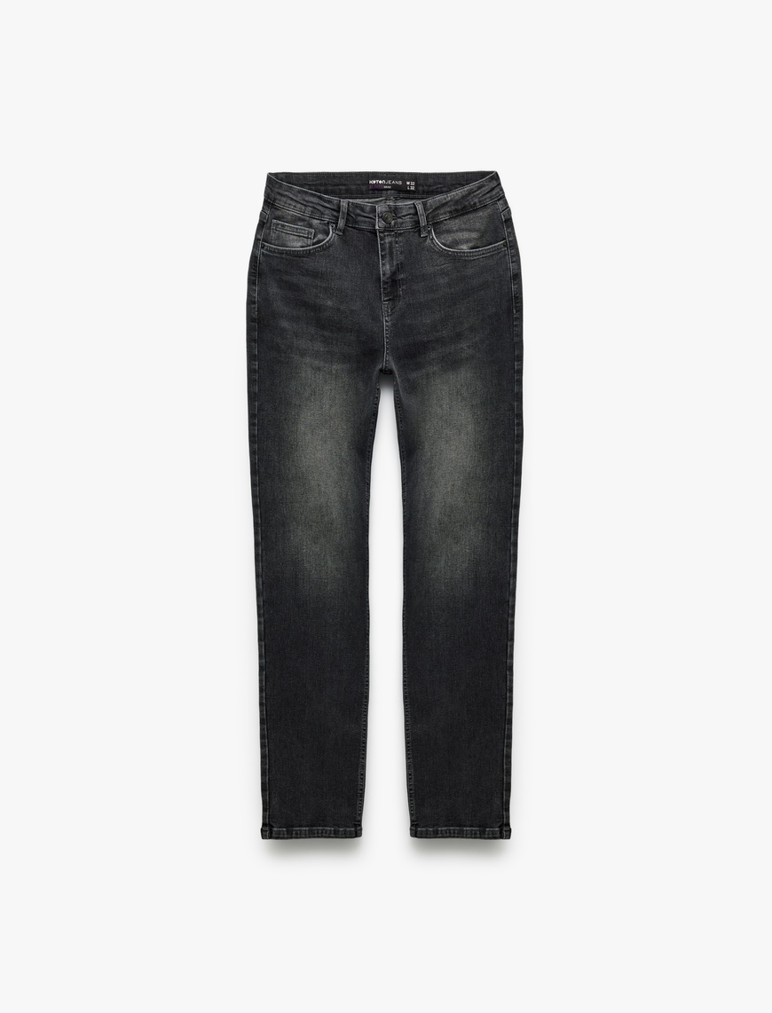   Pamuklu Normal Paça Slim Fit Jean Pantolon - Brad Jean